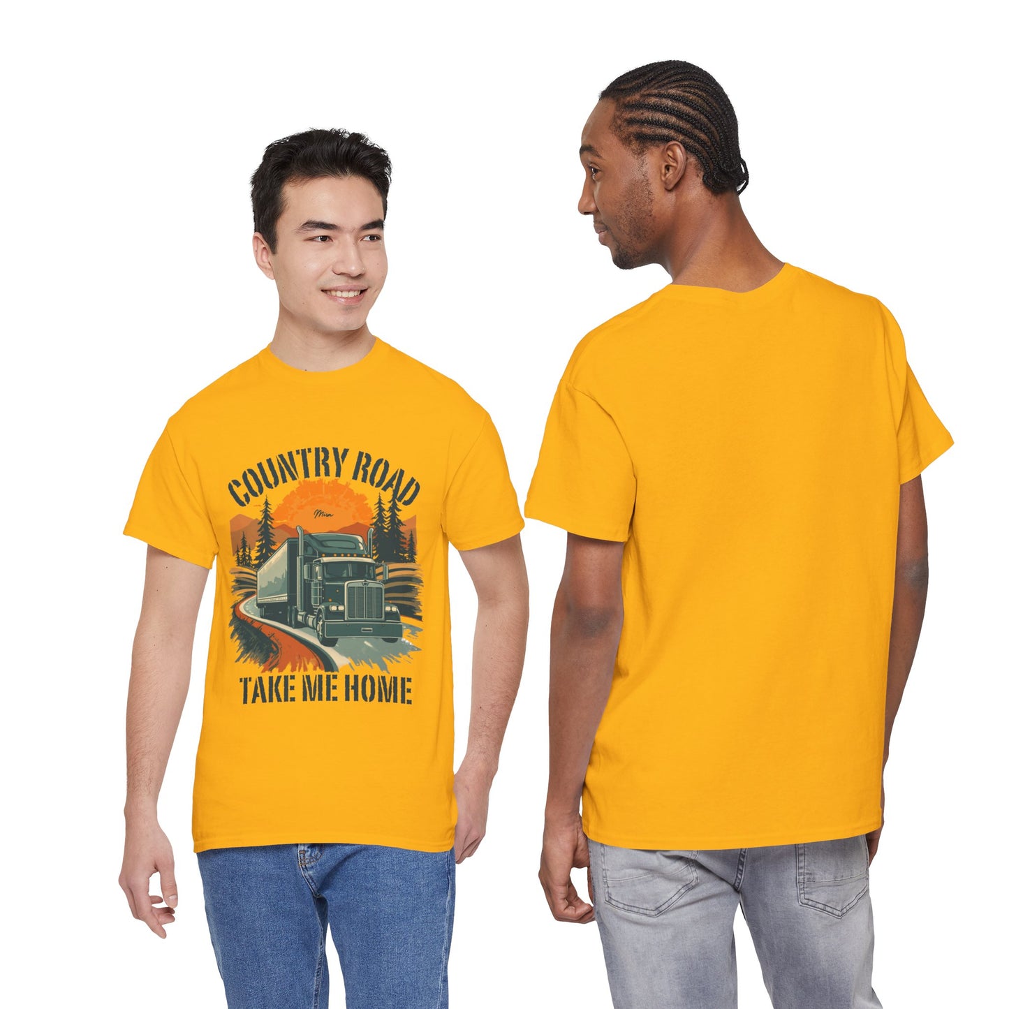 Country Road Truck Tee — "Country Road Take Me Home" Vintage Semi-Truck T-Shirt