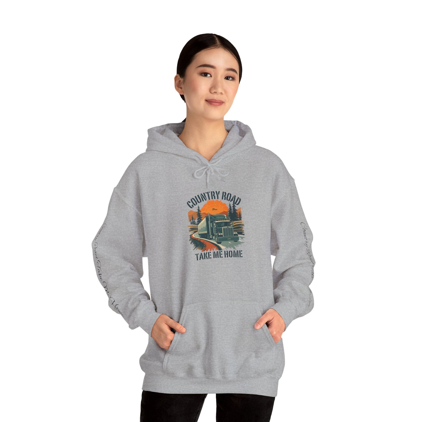 Country Road Hoodie - 'Take Me Home' Vintage Truck Graphic