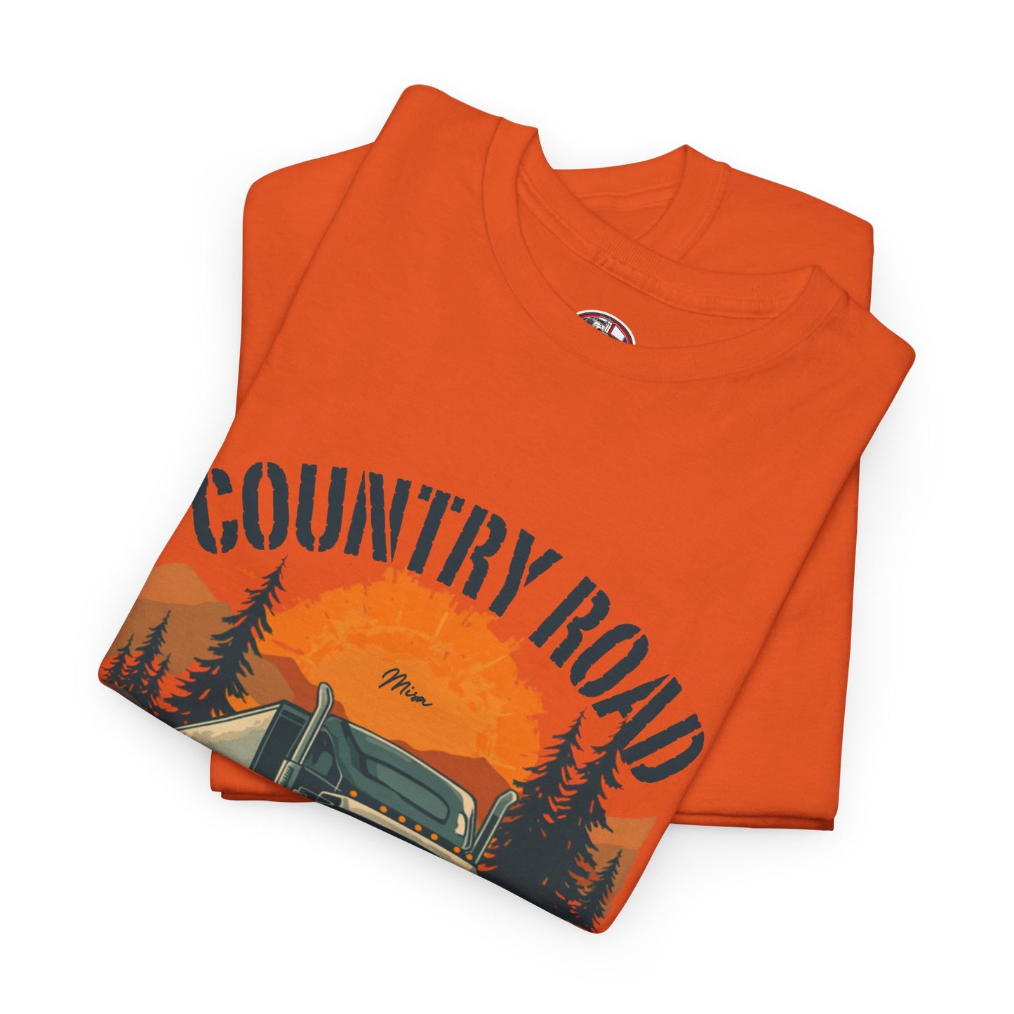 Country Road Truck Tee — "Country Road Take Me Home" Vintage Semi-Truck T-Shirt