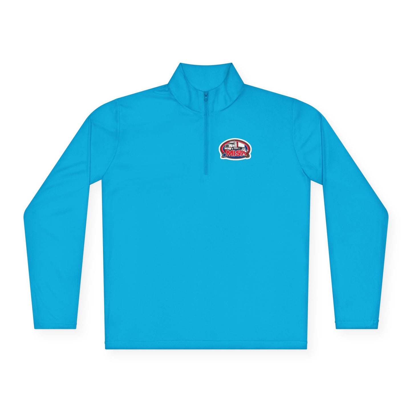 Quarter-Zip Pullover — “Country Road Take Me Home” Trucking Graphic