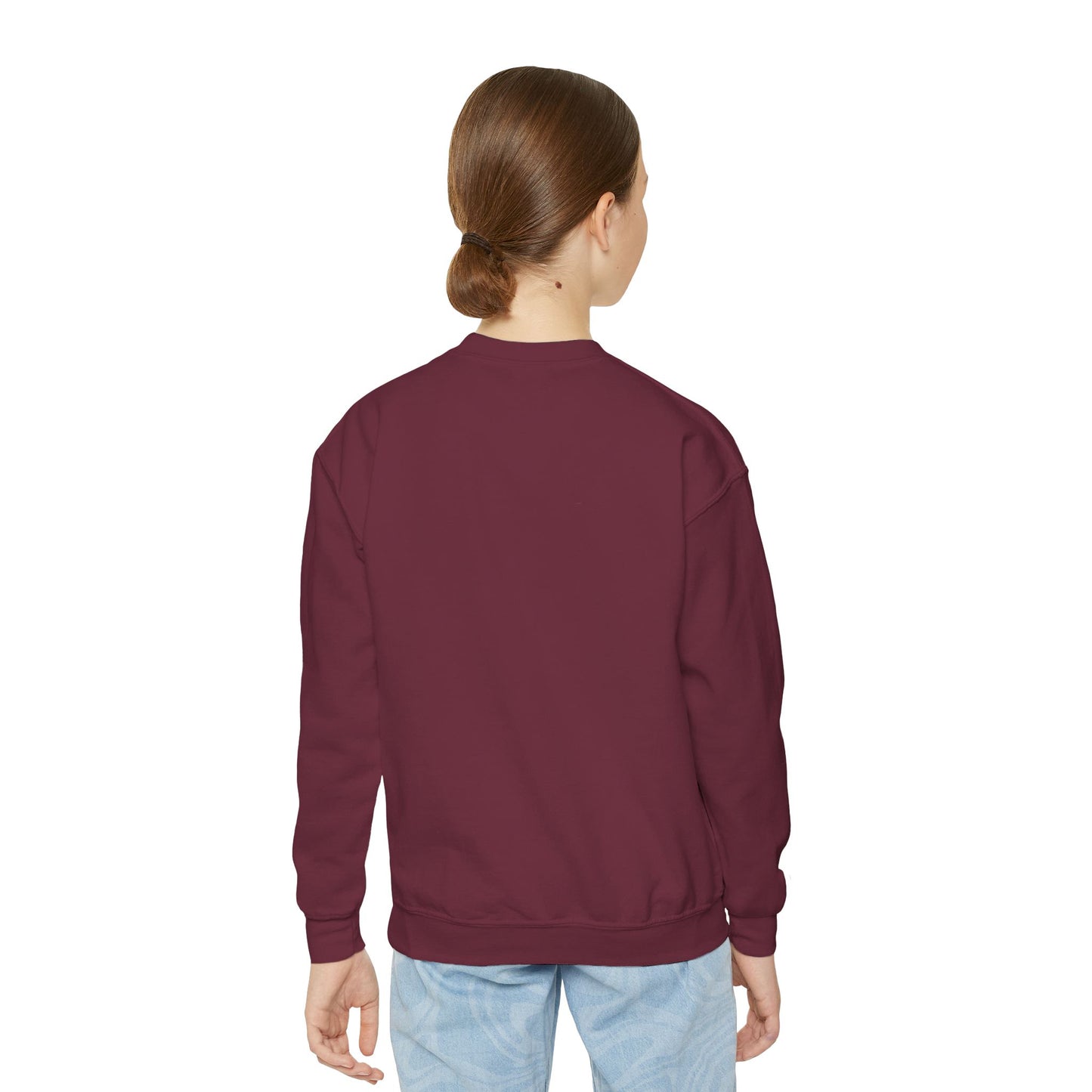 Youth Crewneck Sweatshirt — Retro 'Country Road Take Me Home' Truck Graphic