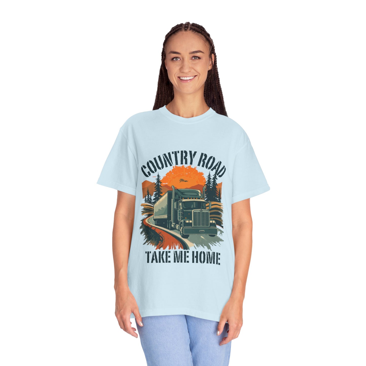 Country Road Truck Tee — "Take Me Home" Vintage Semi-Truck T-Shirt