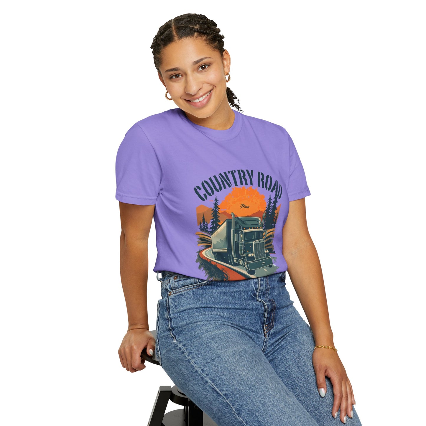 Country Road Truck Tee — "Take Me Home" Vintage Semi-Truck T-Shirt