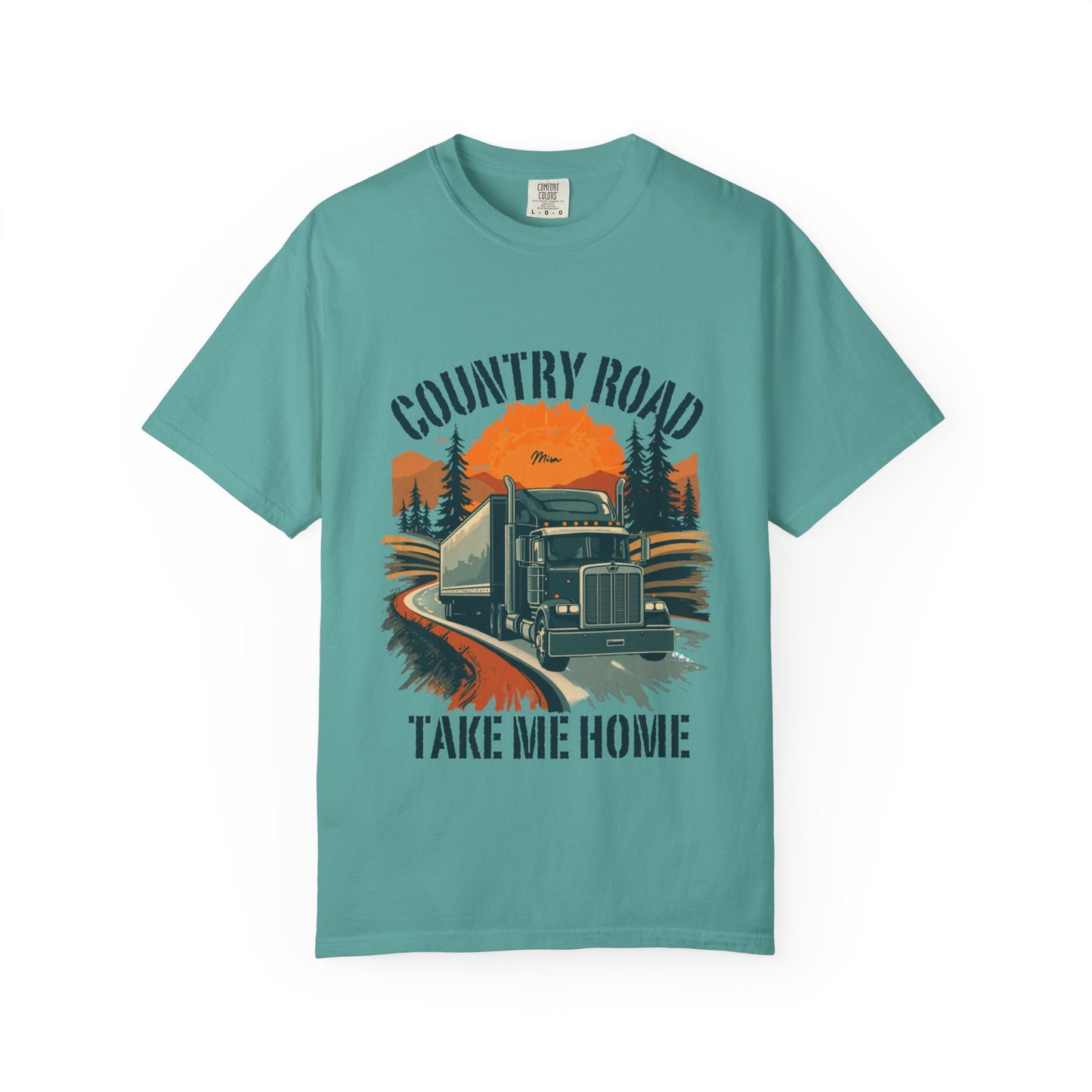 Country Road Truck Tee — "Take Me Home" Vintage Semi-Truck T-Shirt