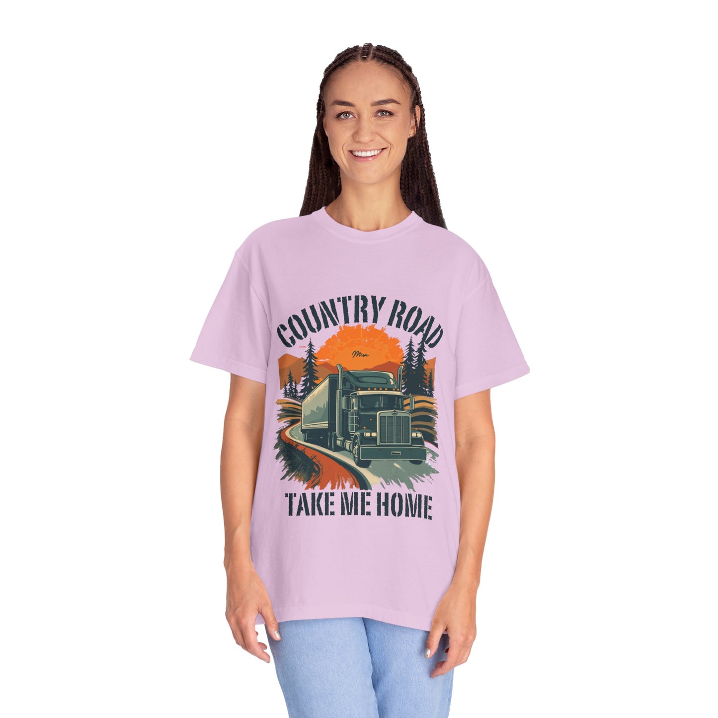 Country Road Truck Tee — "Take Me Home" Vintage Semi-Truck T-Shirt