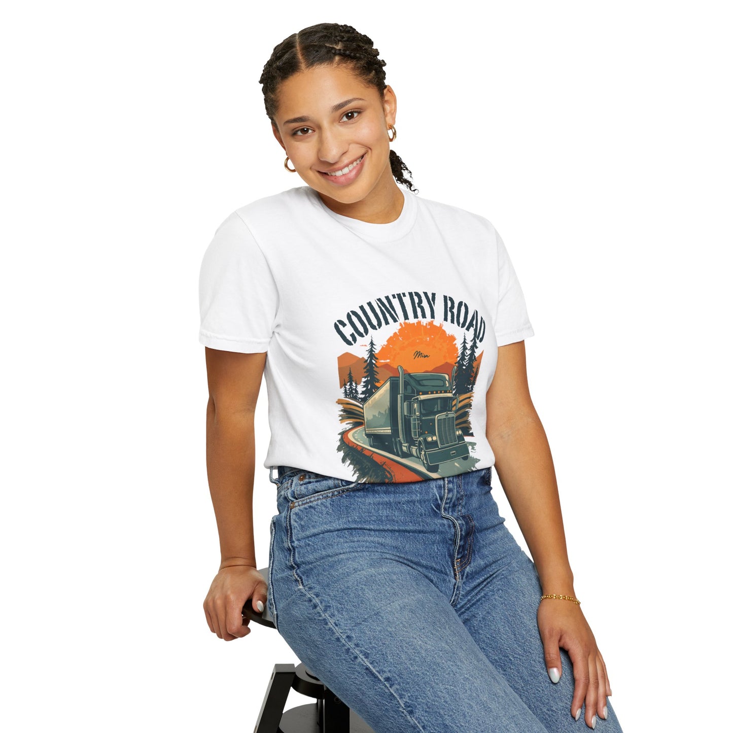 Country Road Truck Tee — "Take Me Home" Vintage Semi-Truck T-Shirt