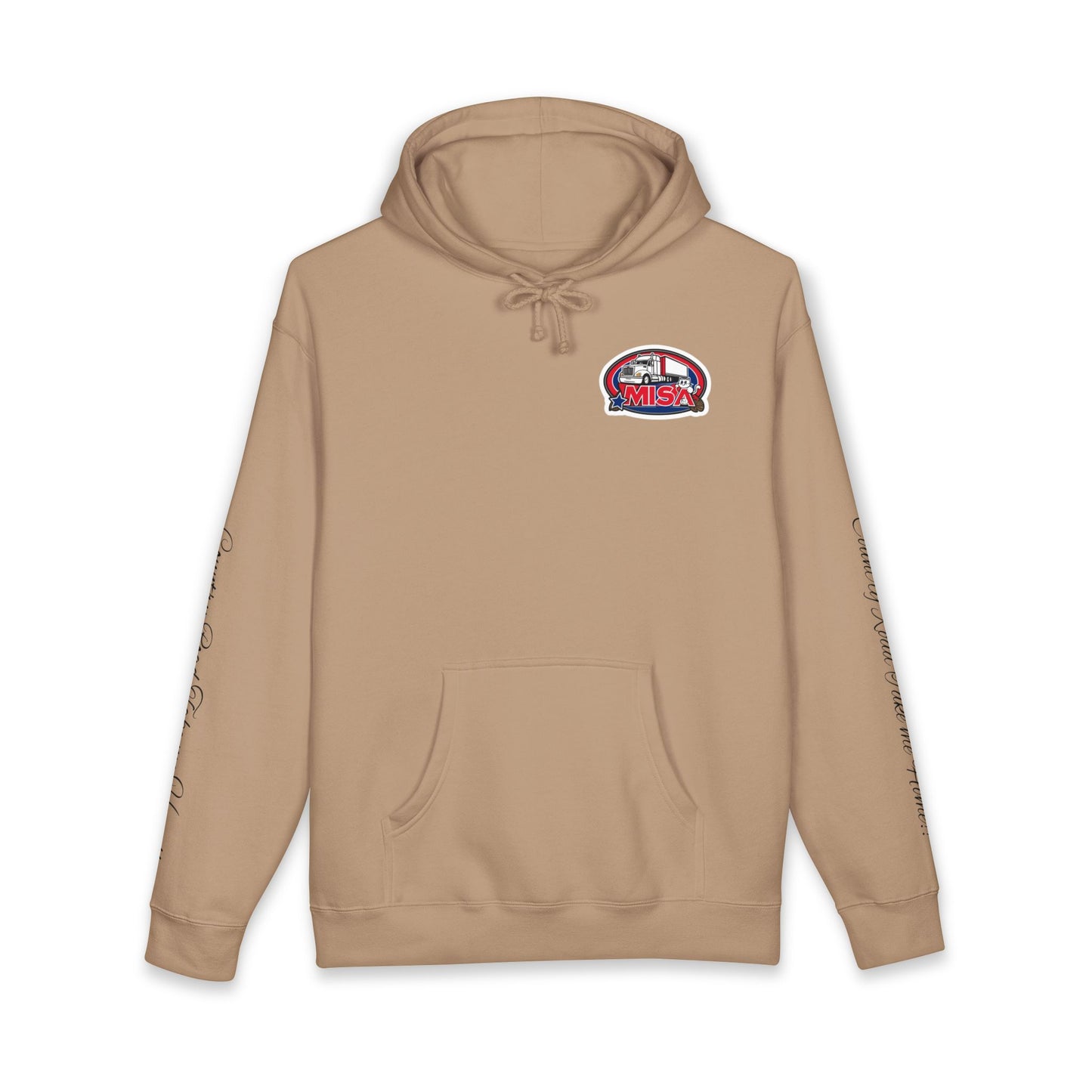 Hoodie — "Country Road Take Me Home" Trucking Graphic Hooded Sweatshirt