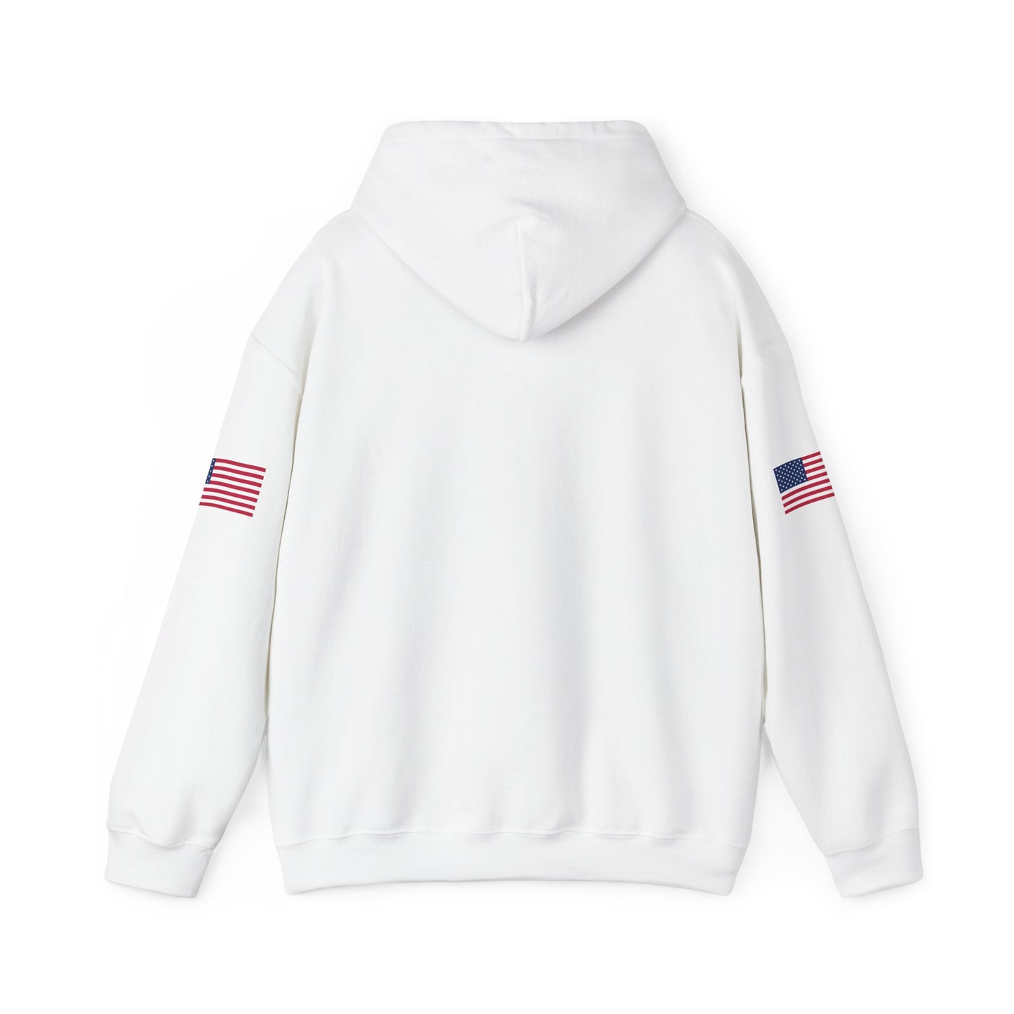 Trucker Hoodie - "Make Trucking Great Again" American Flag Sleeves