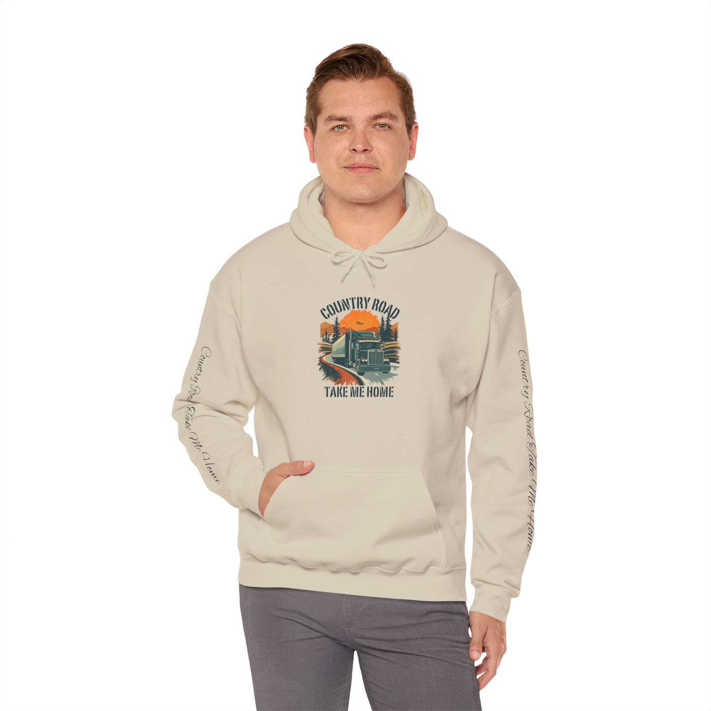 Country Road Hoodie - 'Take Me Home' Vintage Truck Graphic