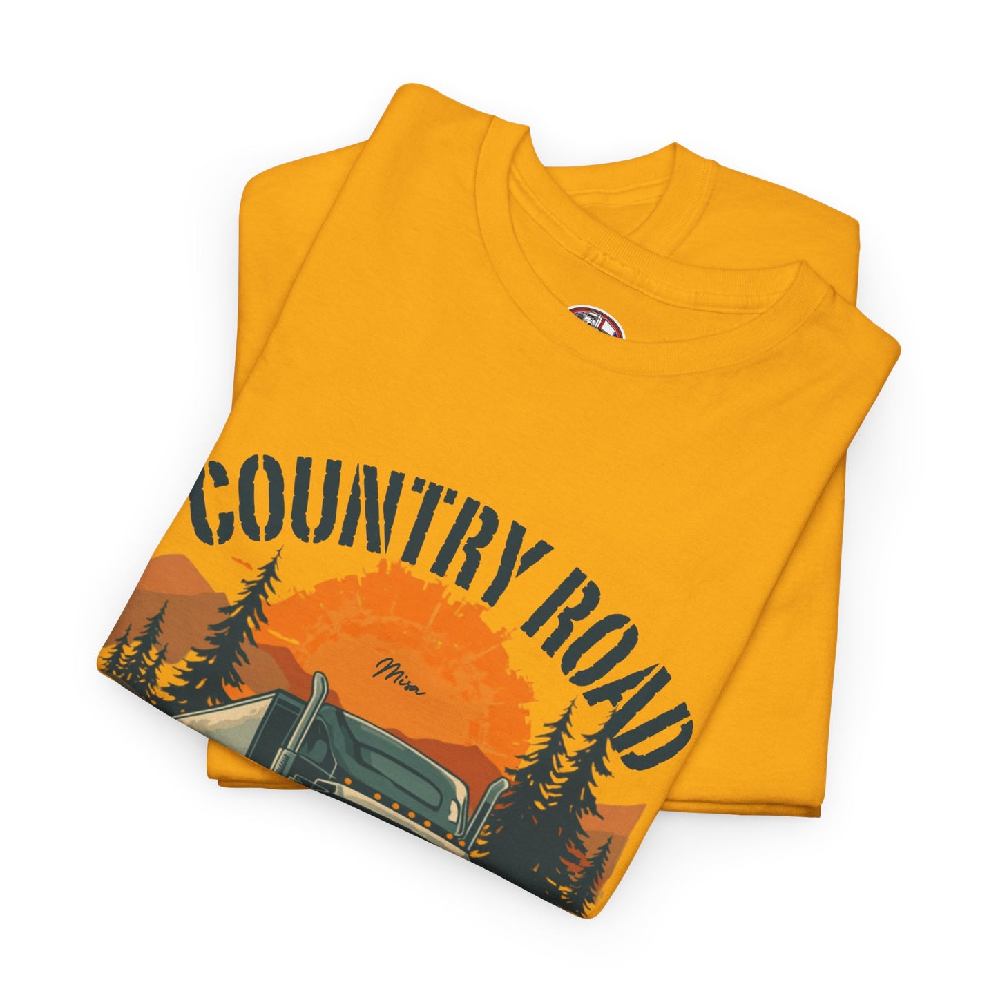 Country Road Truck Tee — "Country Road Take Me Home" Vintage Semi-Truck T-Shirt
