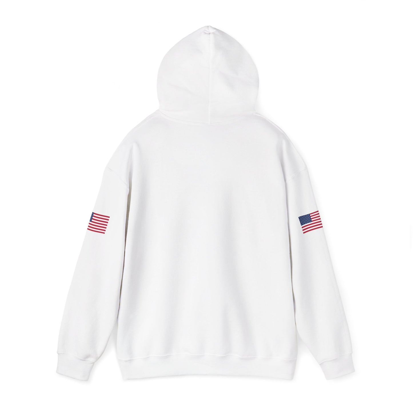 Trucker Hoodie - "Make Trucking Great Again" American Flag Sleeves