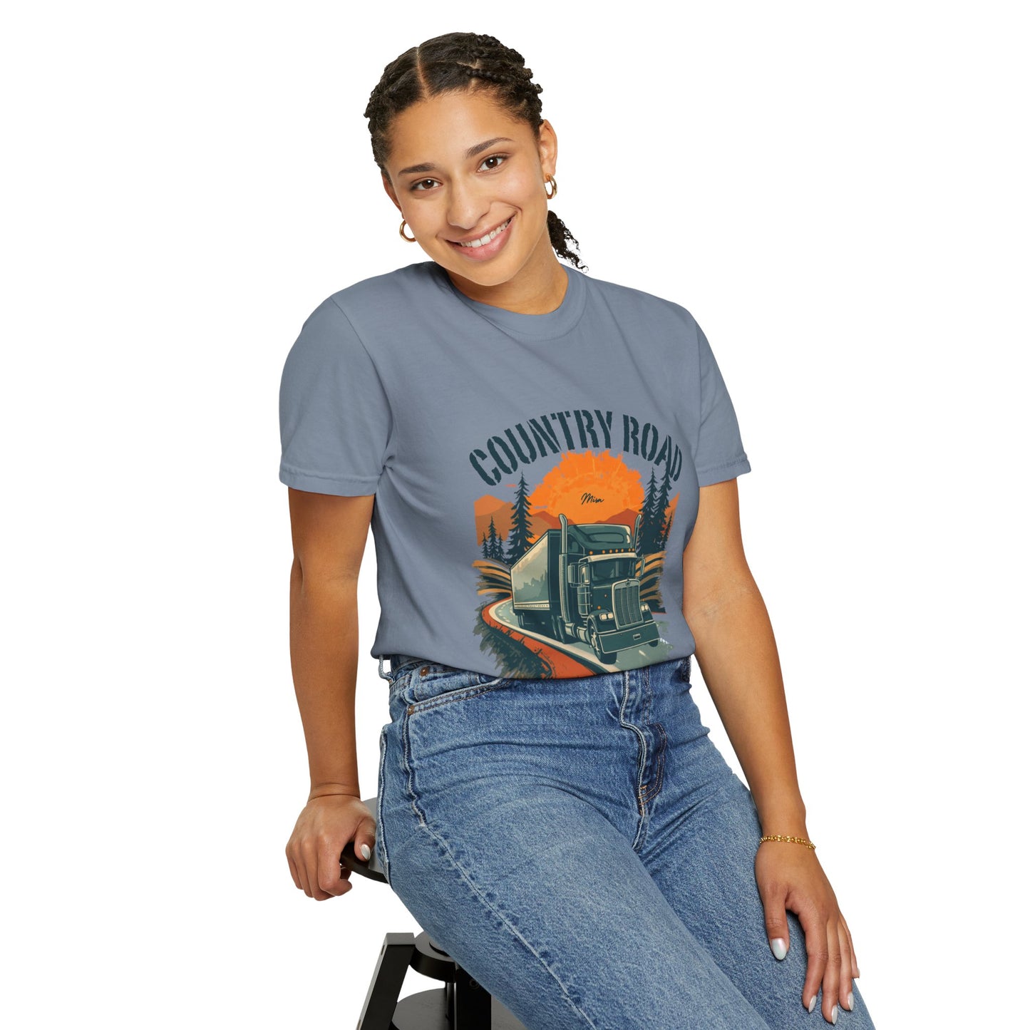 Country Road Truck Tee — "Take Me Home" Vintage Semi-Truck T-Shirt