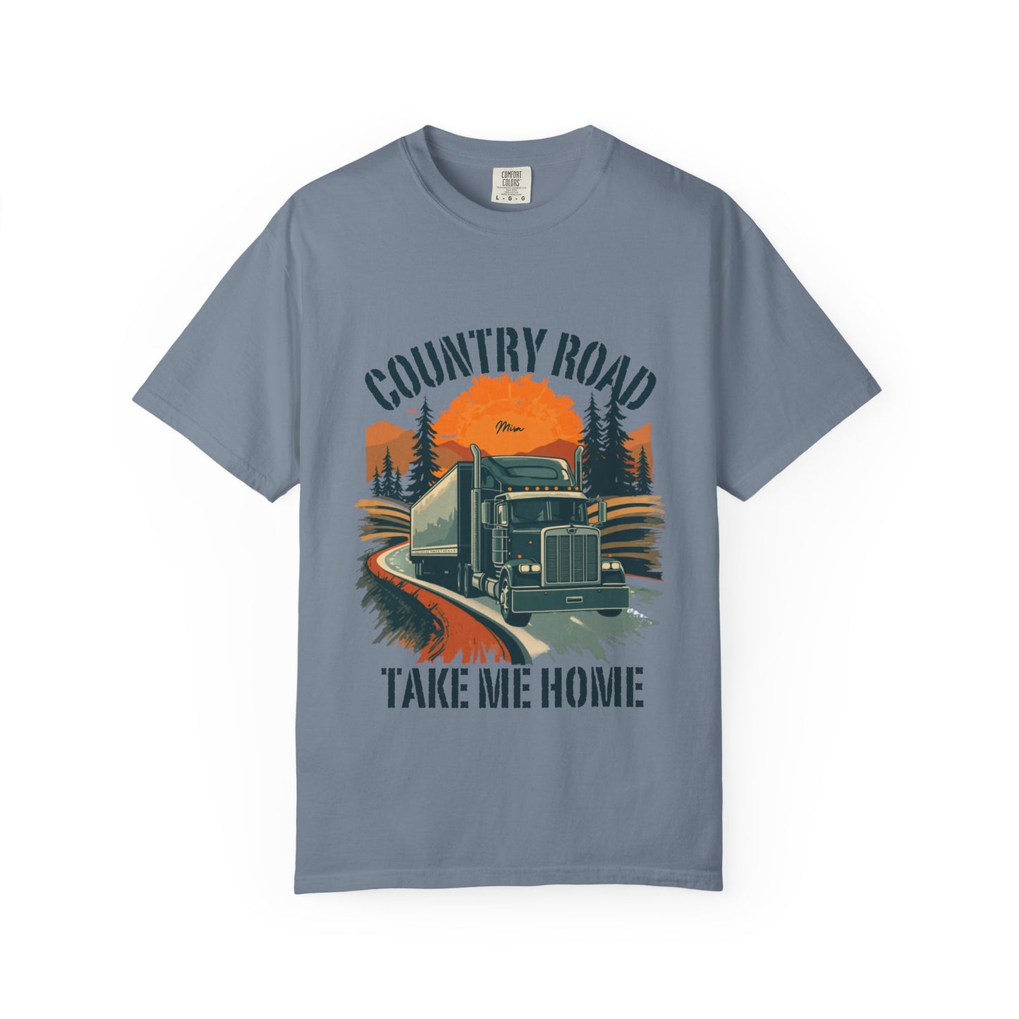 Country Road Truck Tee — "Take Me Home" Vintage Semi-Truck T-Shirt