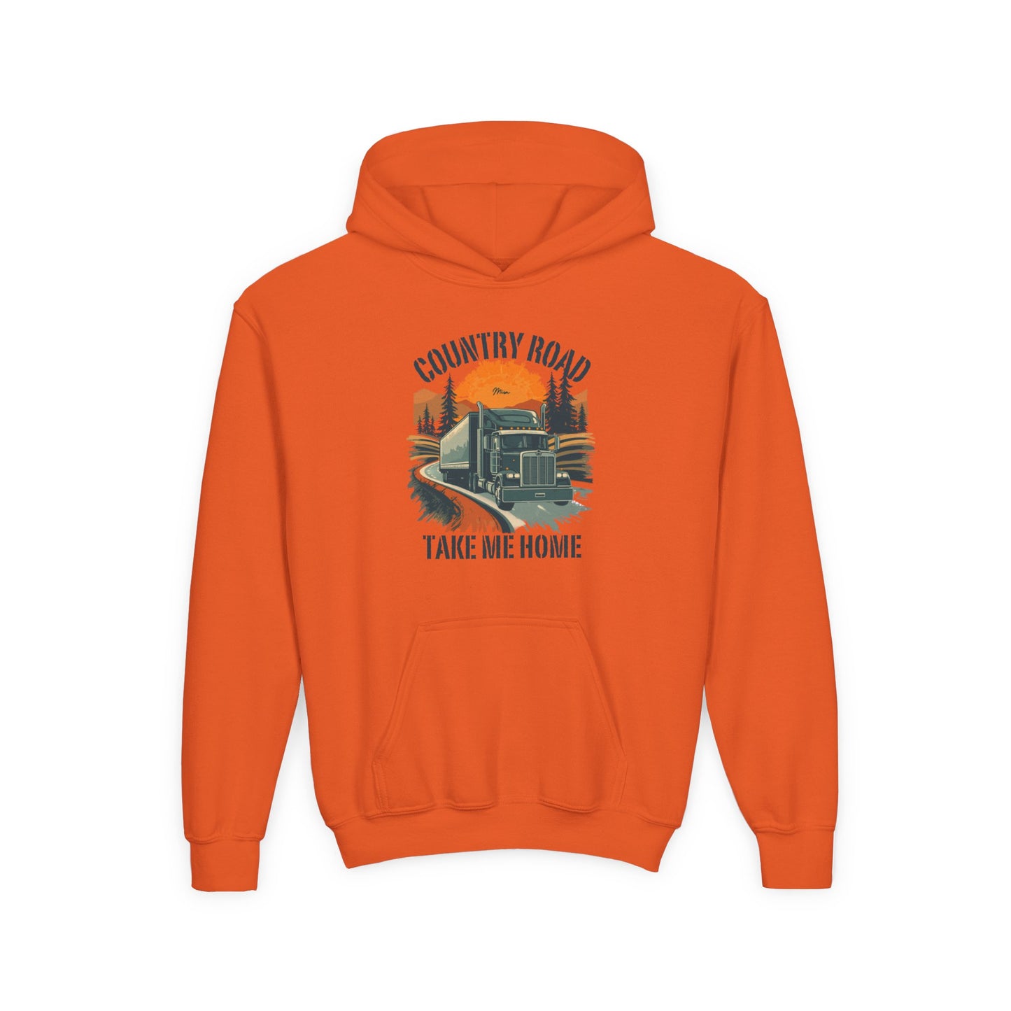 Youth Hoodie - "Country Road Take Me Home" Vintage Truck Graphic