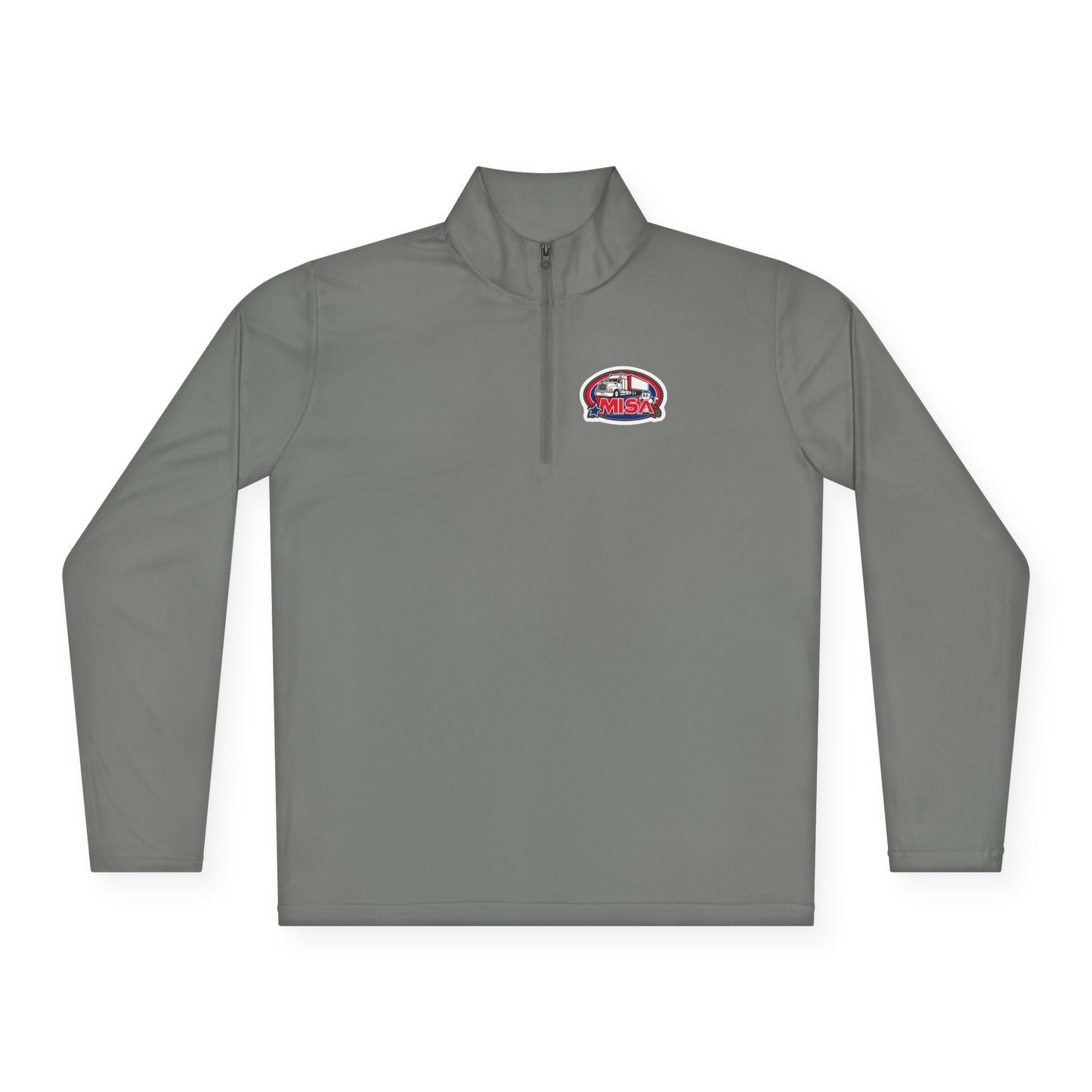 Quarter-Zip Pullover — “Country Road Take Me Home” Trucking Graphic
