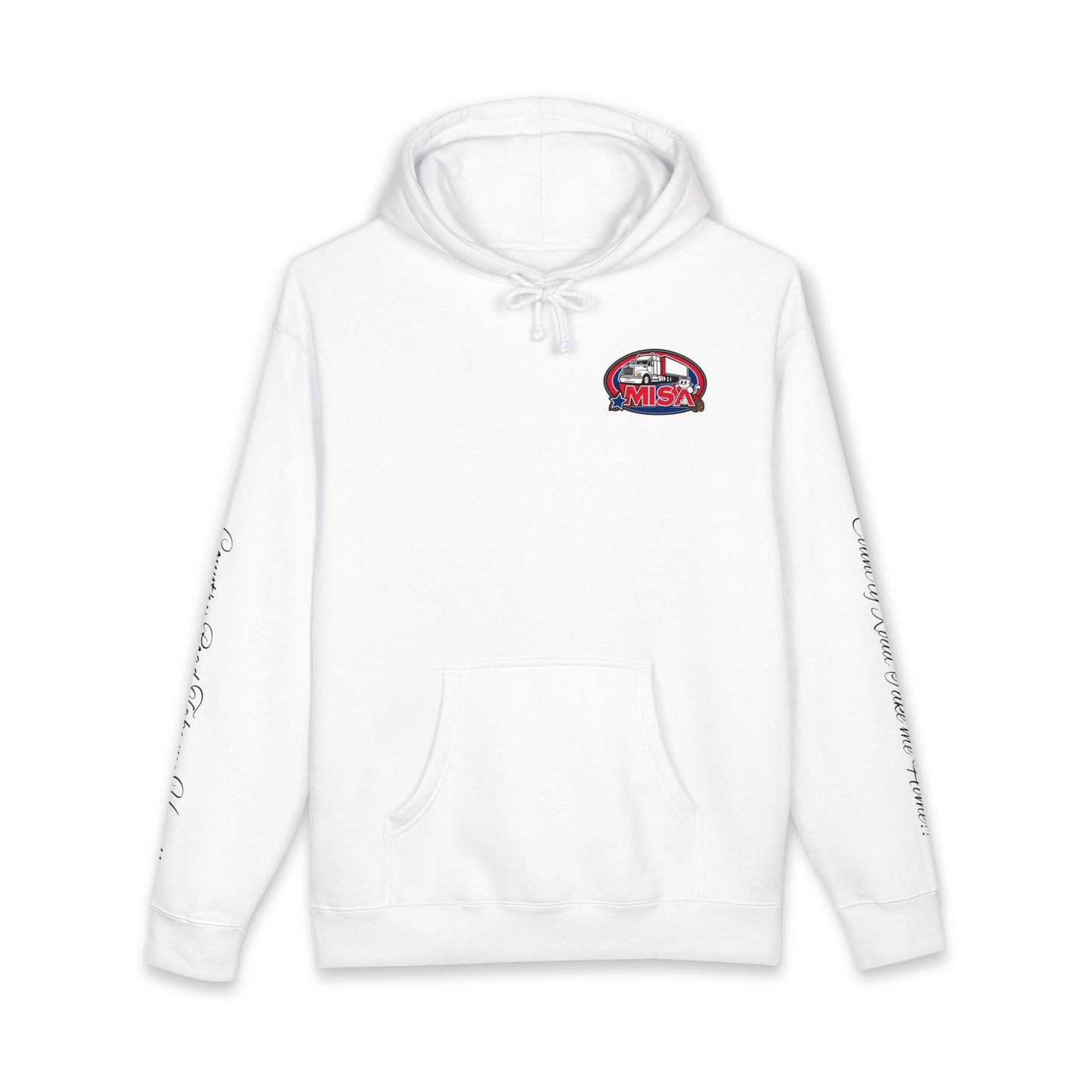 Hoodie — "Country Road Take Me Home" Trucking Graphic Hooded Sweatshirt