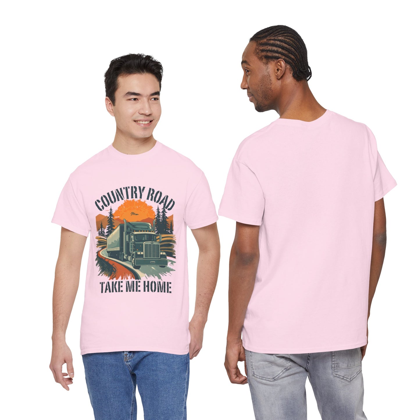 Country Road Truck Tee — "Country Road Take Me Home" Vintage Semi-Truck T-Shirt