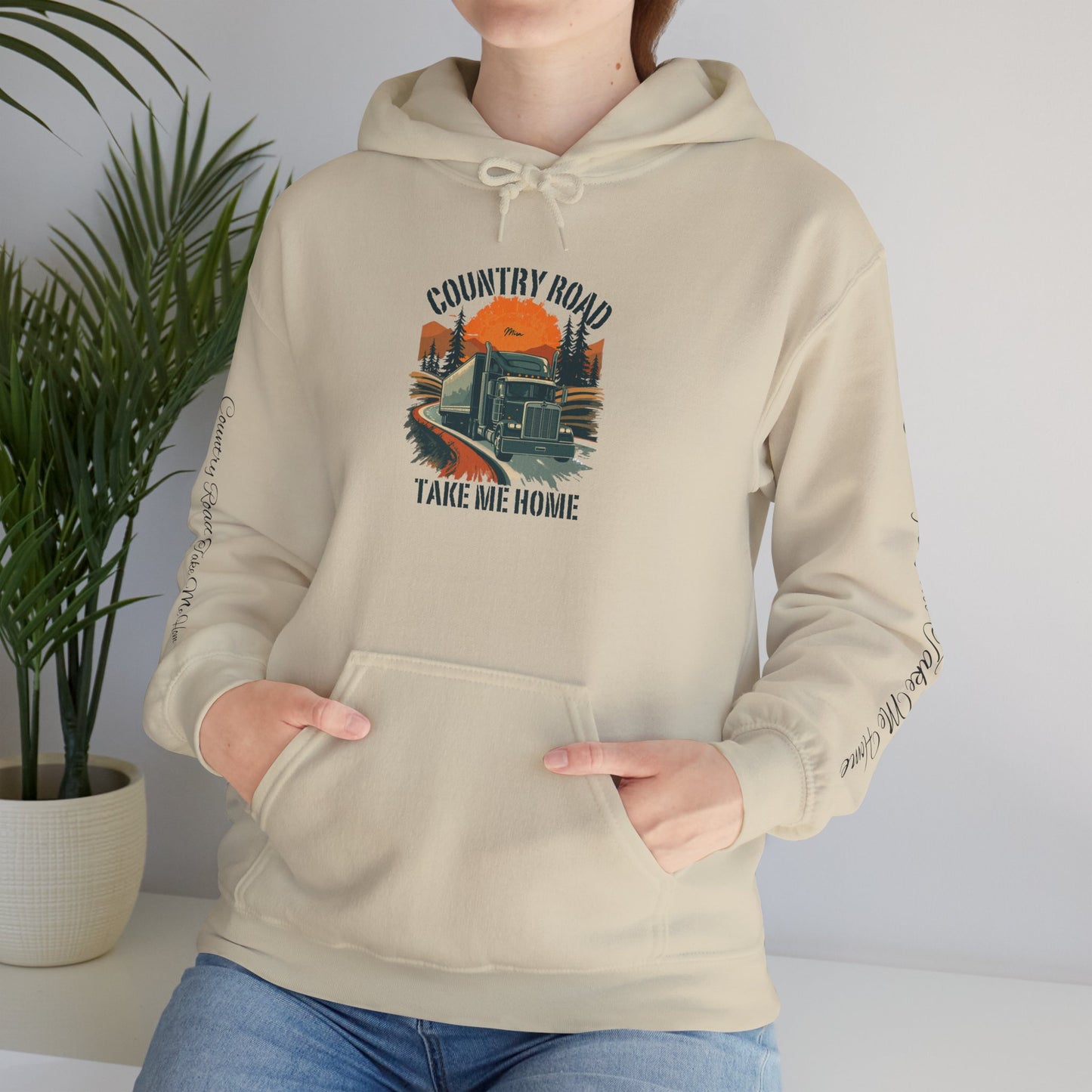 Country Road Hoodie - 'Take Me Home' Vintage Truck Graphic
