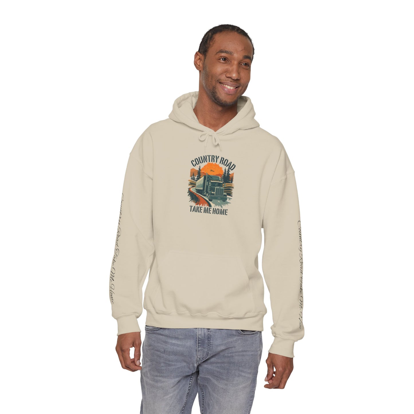 Country Road Hoodie - 'Take Me Home' Vintage Truck Graphic