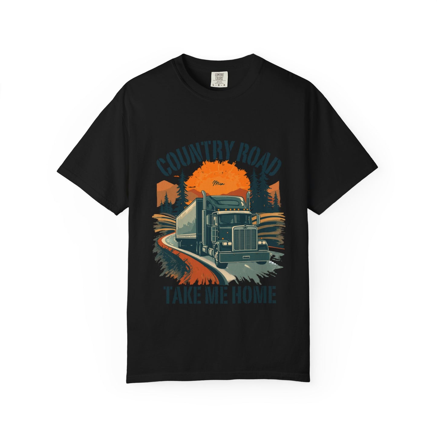 Country Road Truck Tee — "Take Me Home" Vintage Semi-Truck T-Shirt