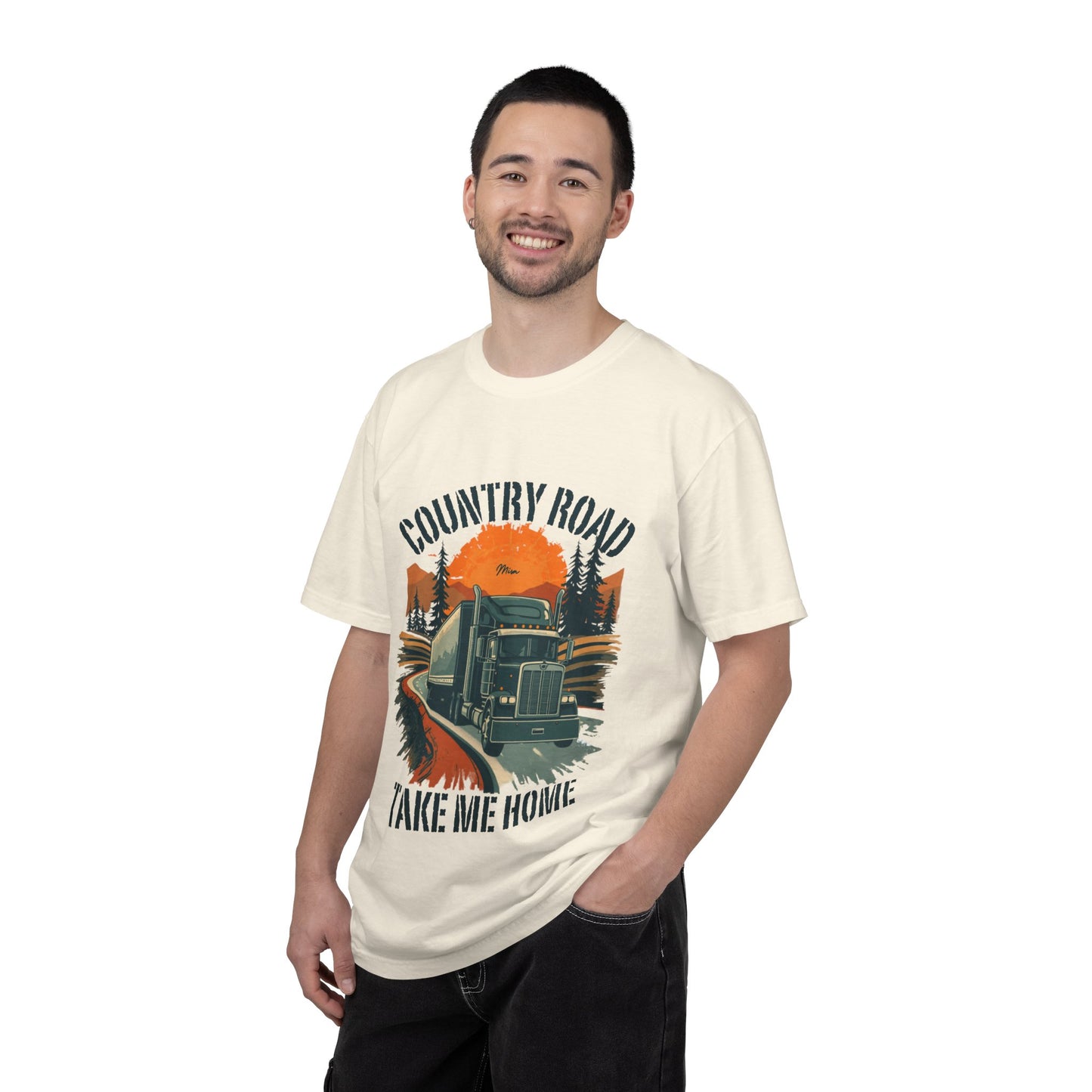 Country Road Truck Tee — "Take Me Home" Vintage Semi-Truck T-Shirt