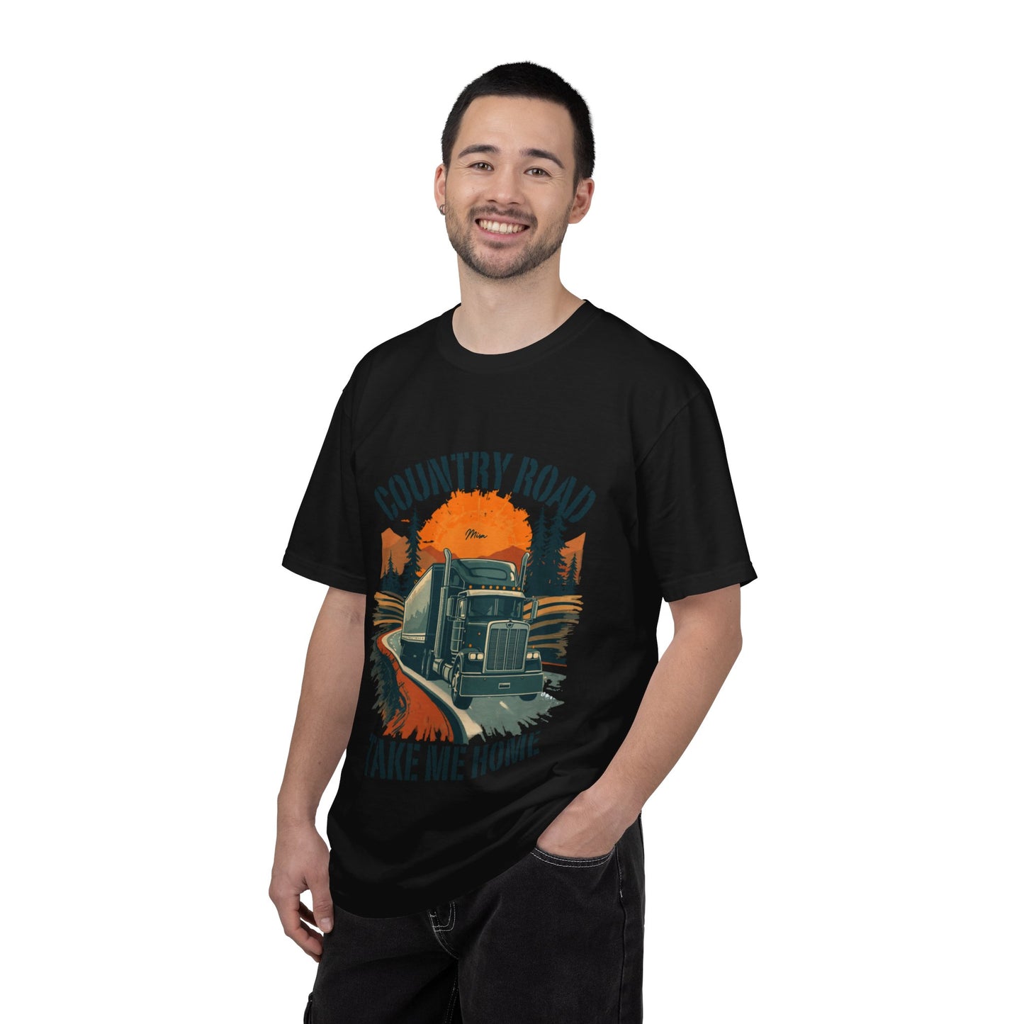 Country Road Truck Tee — "Take Me Home" Vintage Semi-Truck T-Shirt