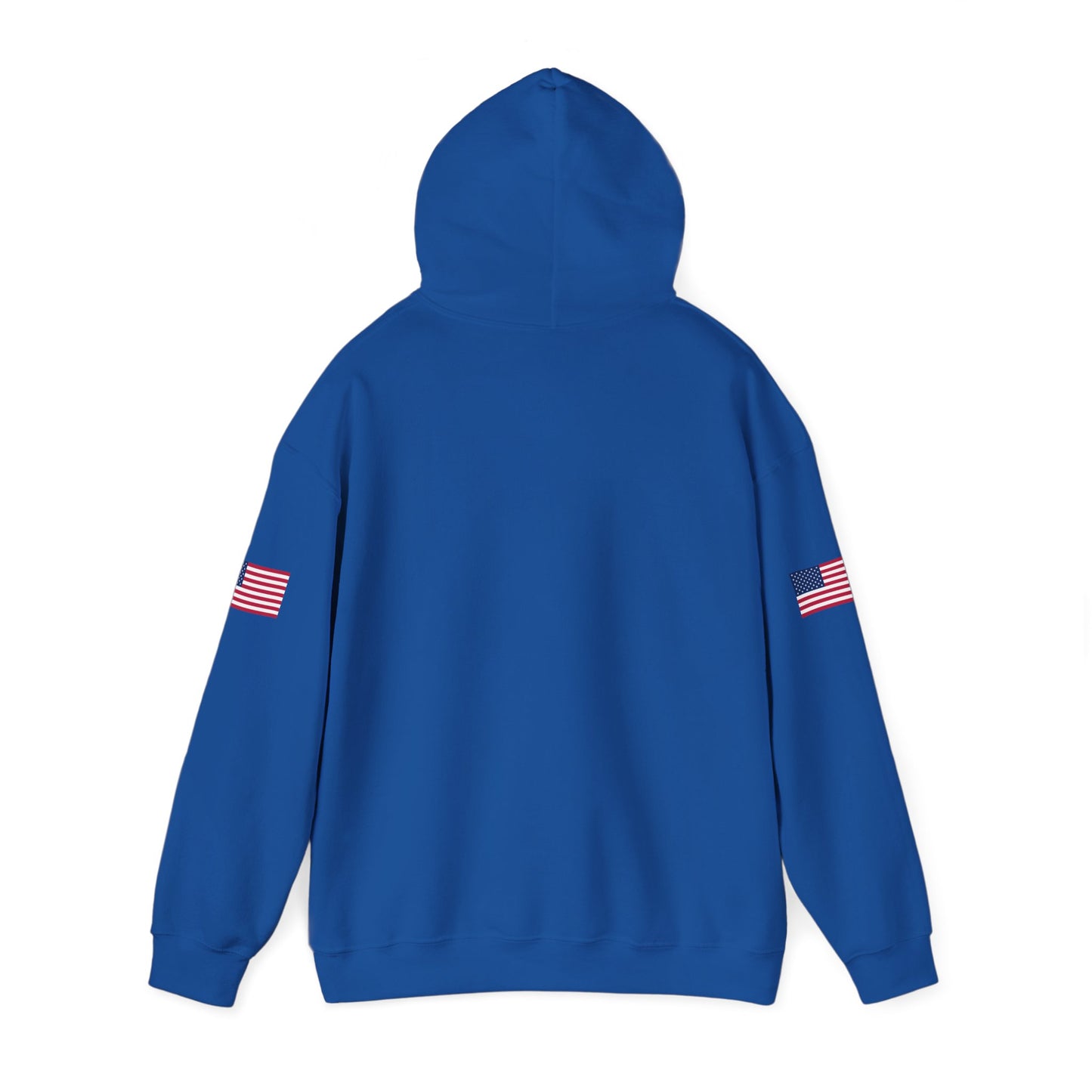 Trucker Hoodie - "Make Trucking Great Again" American Flag Sleeves