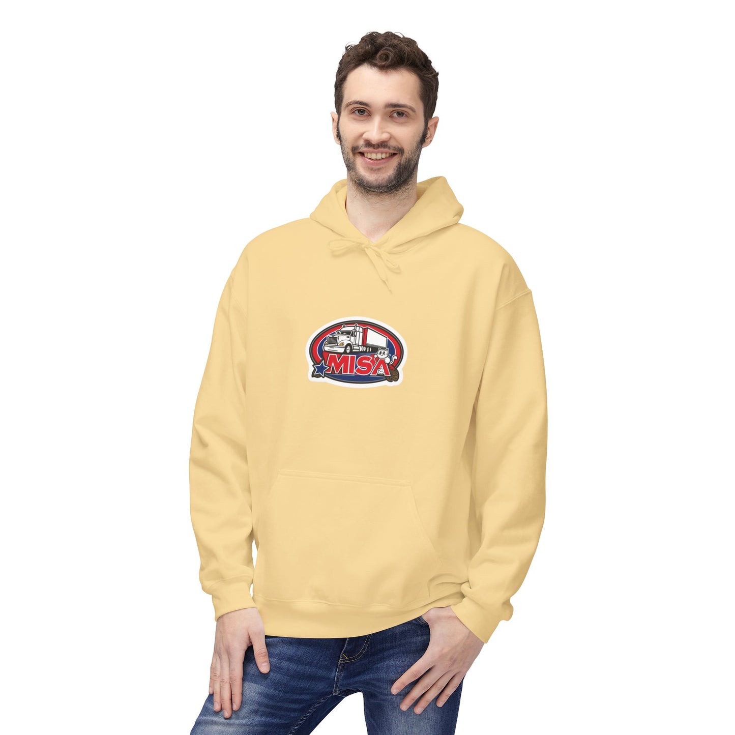 Country Road Truck Hoodie — "Country Road Take Me Home" Retro Semi Truck Pullover