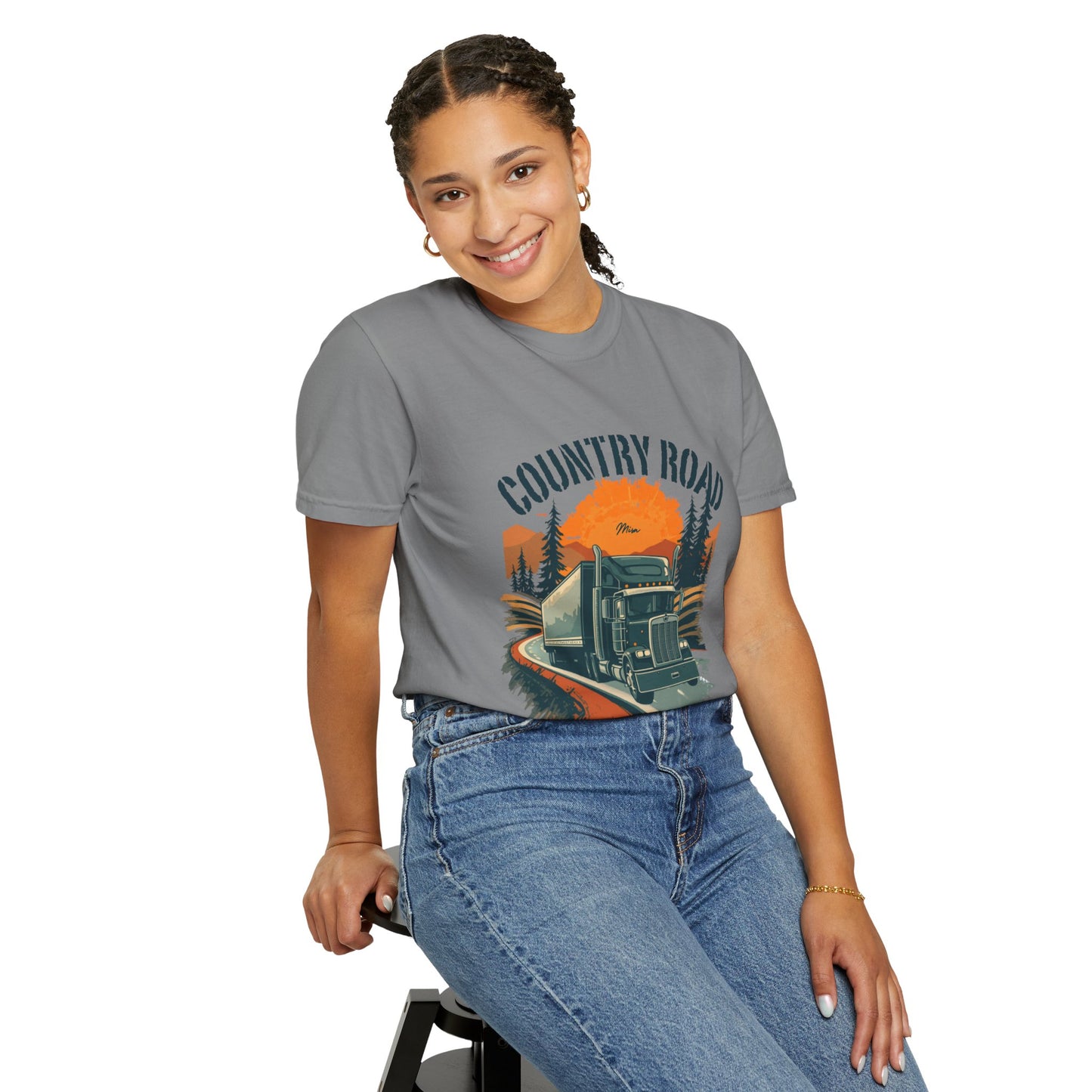 Country Road Truck Tee — "Take Me Home" Vintage Semi-Truck T-Shirt