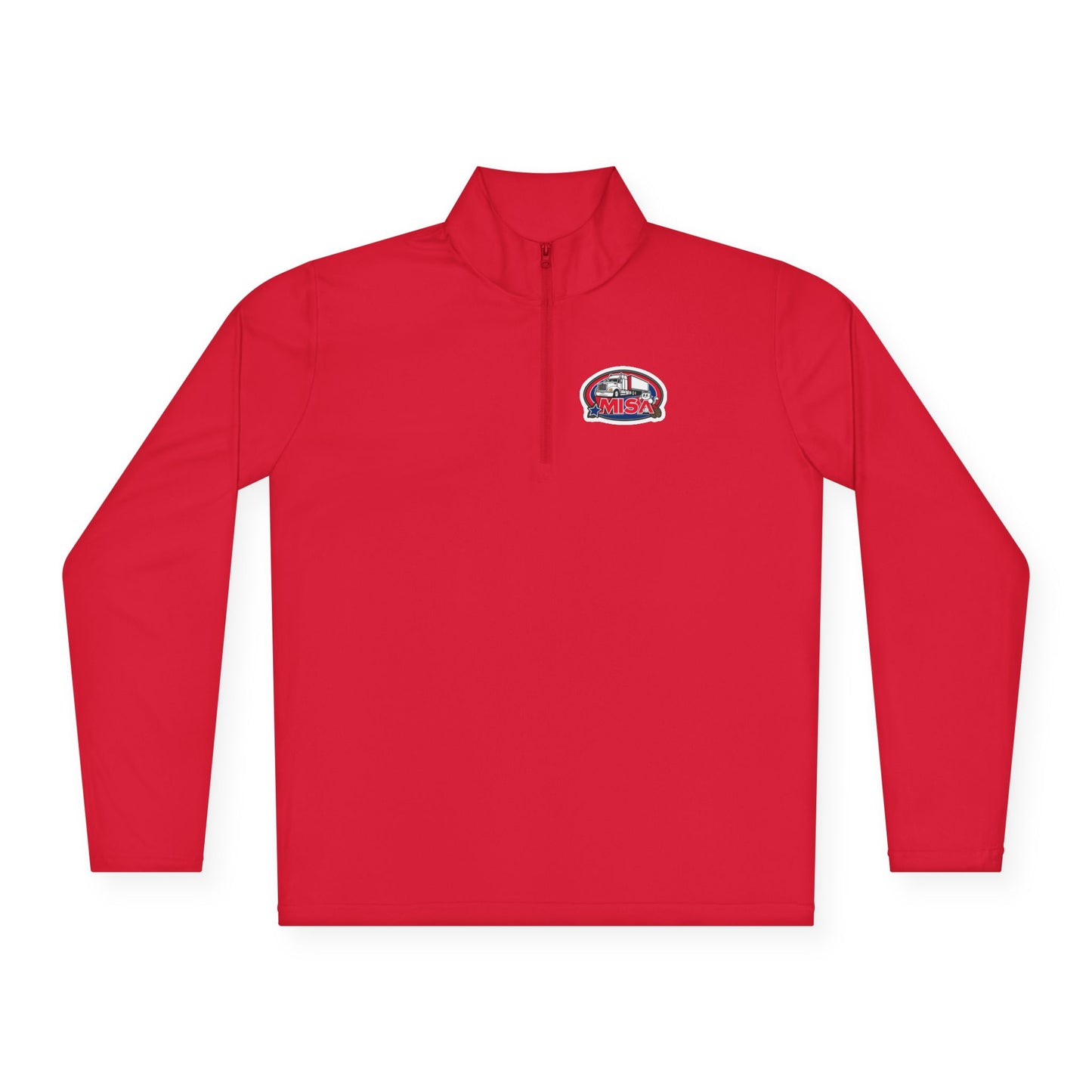Quarter-Zip Pullover — “Country Road Take Me Home” Trucking Graphic