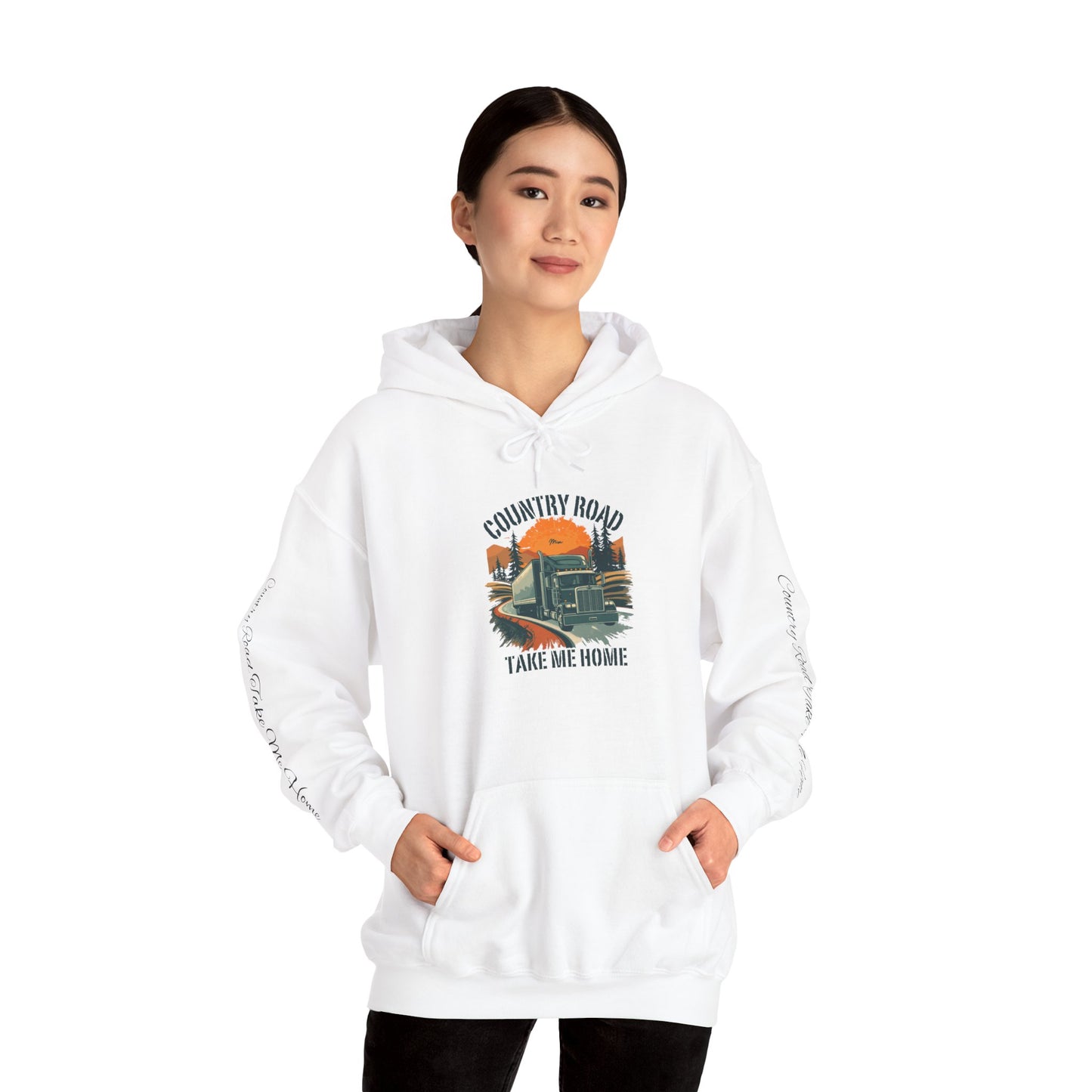 Country Road Hoodie - 'Take Me Home' Vintage Truck Graphic