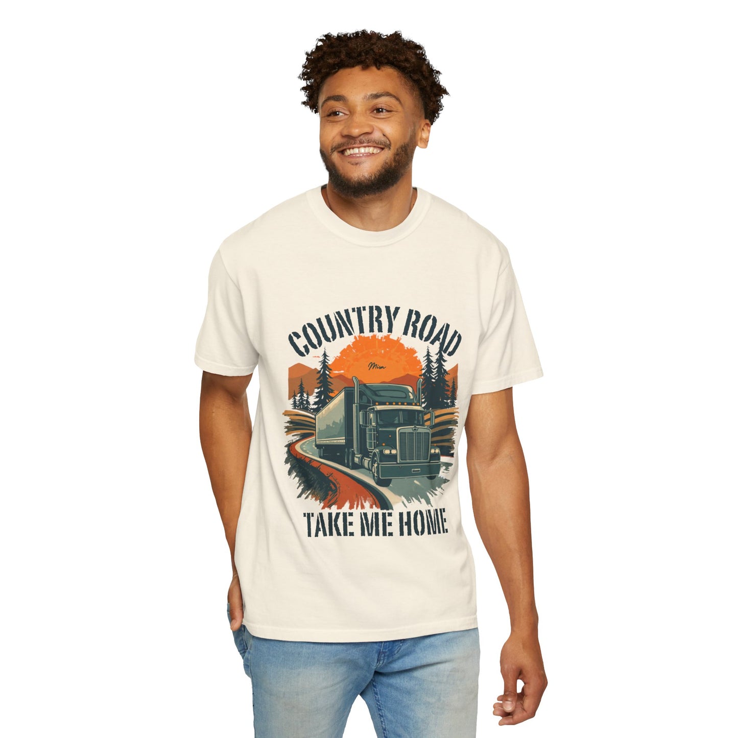 Country Road Truck Tee — "Take Me Home" Vintage Semi-Truck T-Shirt