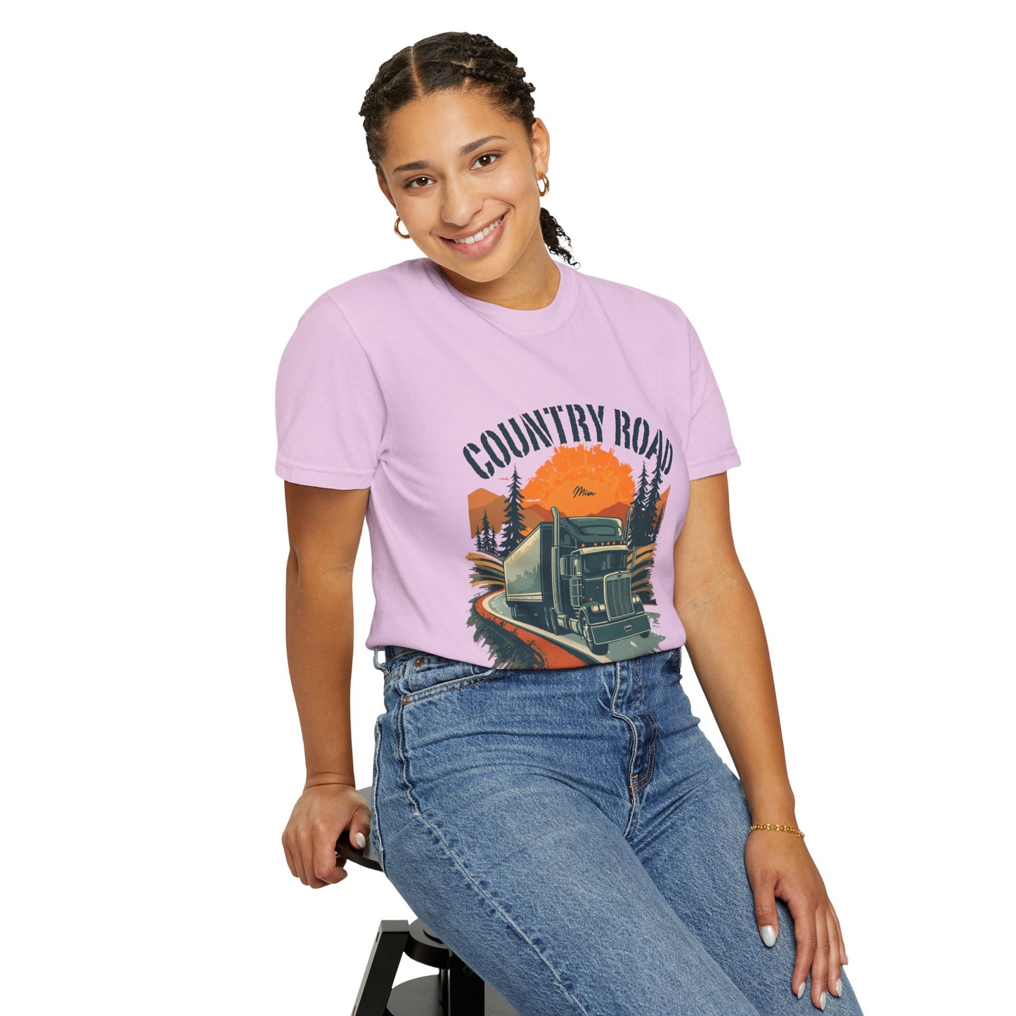 Country Road Truck Tee — "Take Me Home" Vintage Semi-Truck T-Shirt