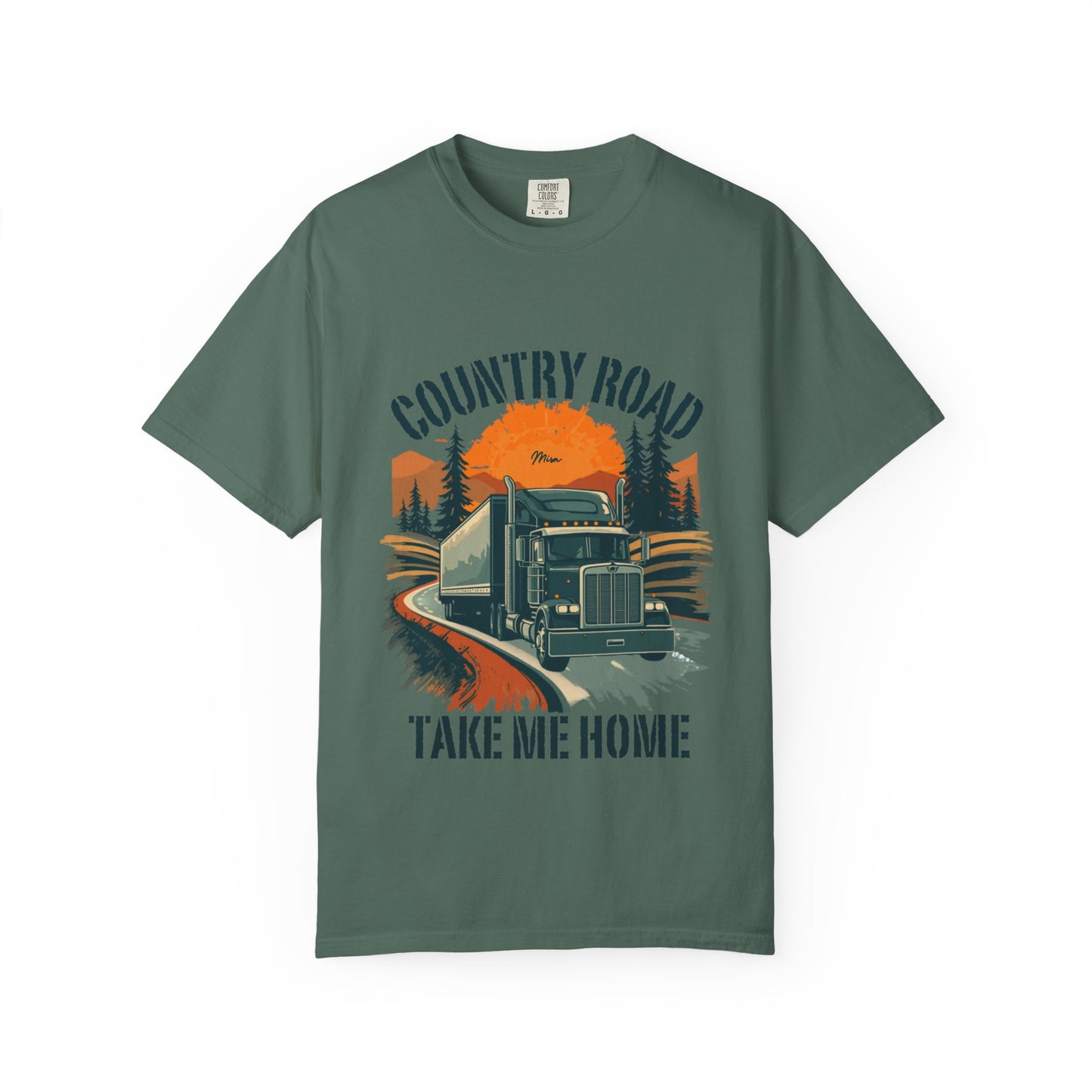 Country Road Truck Tee — "Take Me Home" Vintage Semi-Truck T-Shirt