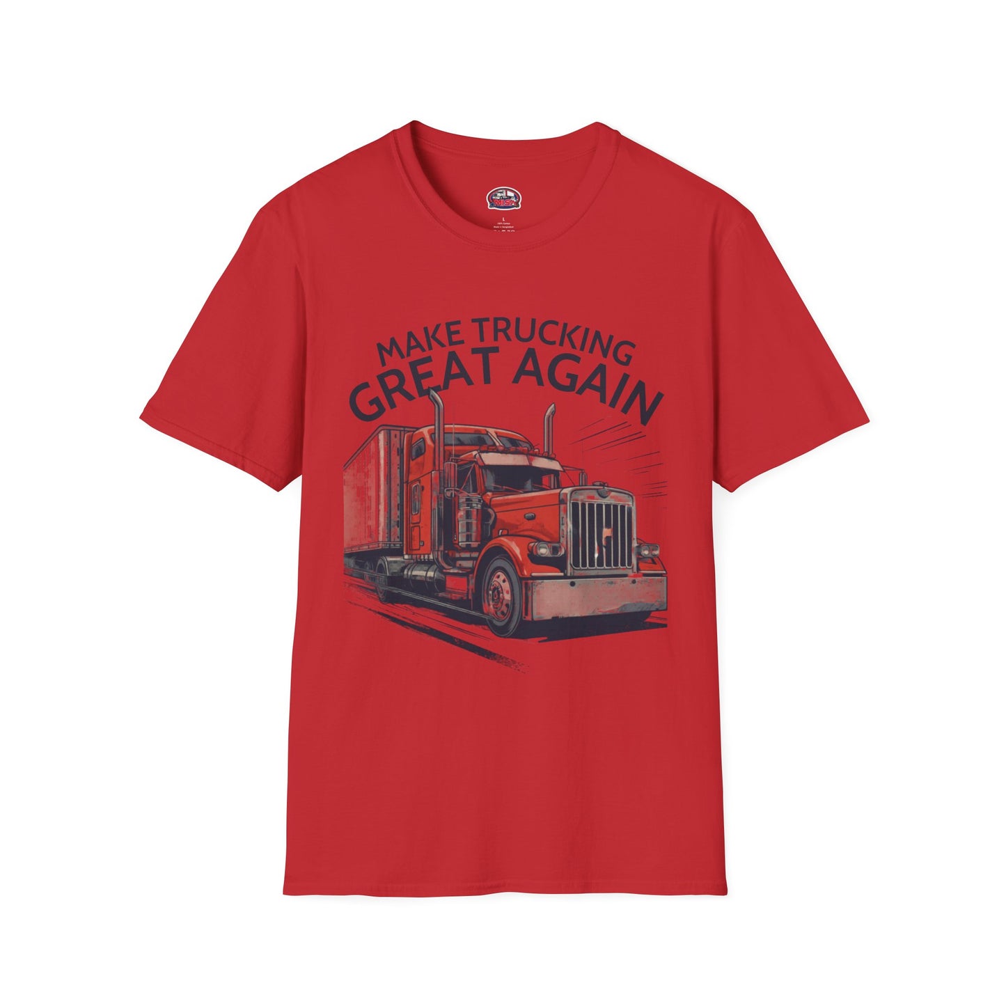 Make Trucking Great Again T-Shirt — Semi Truck Graphic Tee for Truck Drivers & Fans