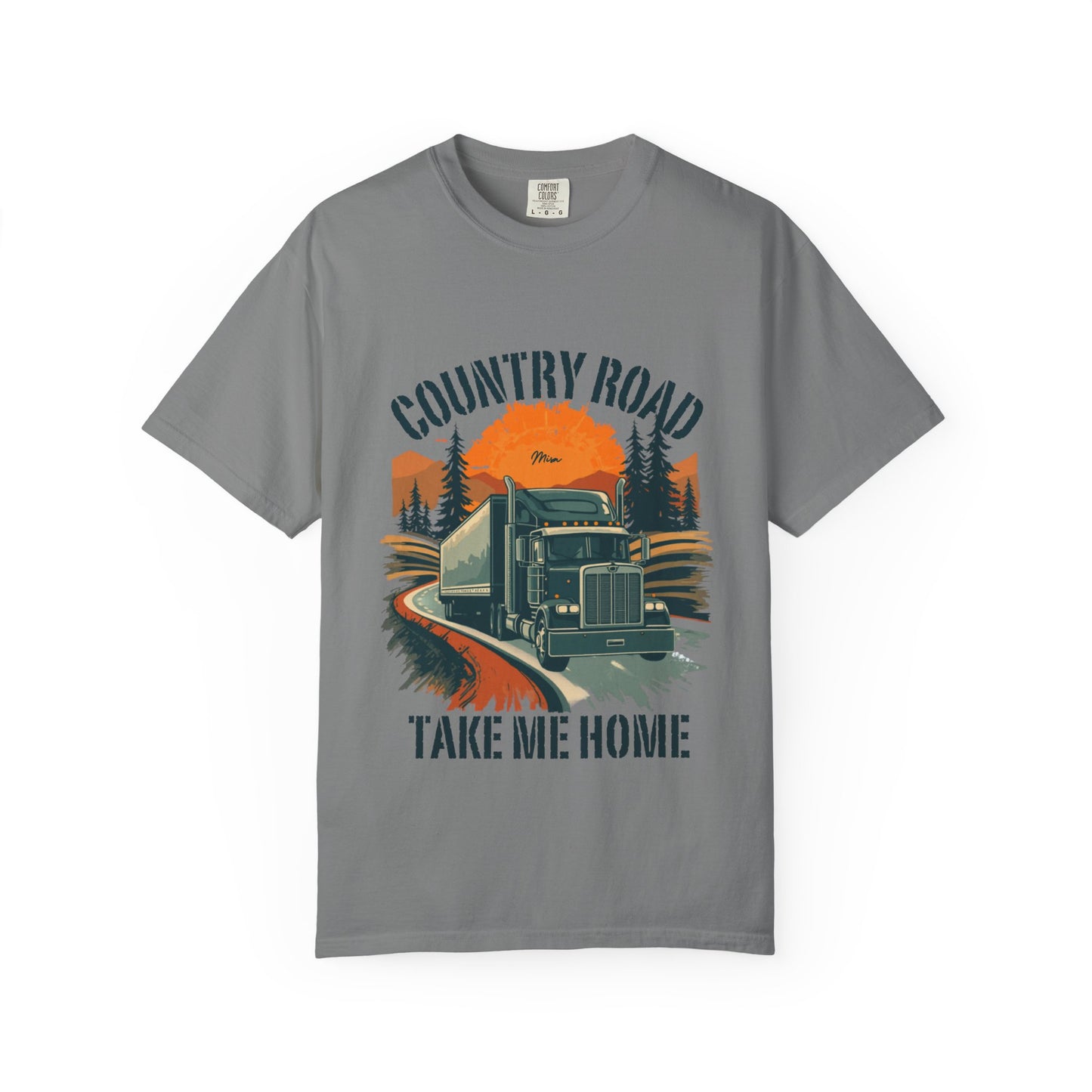 Country Road Truck Tee — "Take Me Home" Vintage Semi-Truck T-Shirt