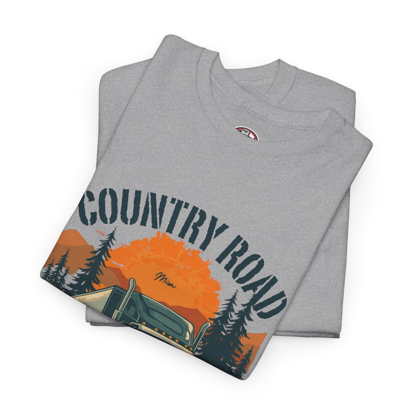 Country Road Truck Tee — "Country Road Take Me Home" Vintage Semi-Truck T-Shirt
