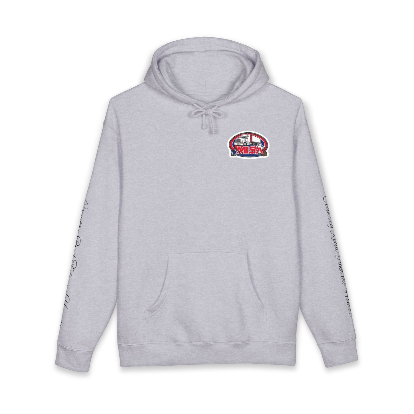 Hoodie — "Country Road Take Me Home" Trucking Graphic Hooded Sweatshirt