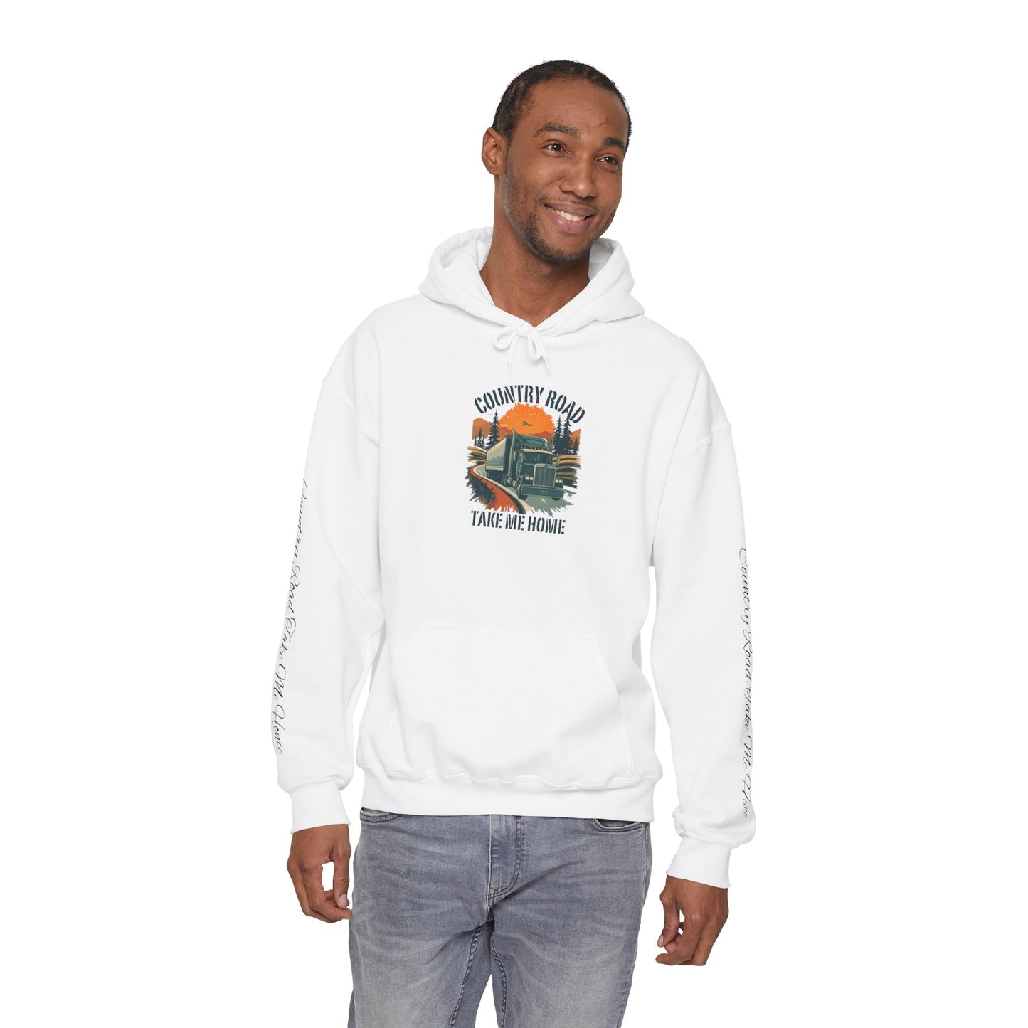 Country Road Hoodie - 'Take Me Home' Vintage Truck Graphic