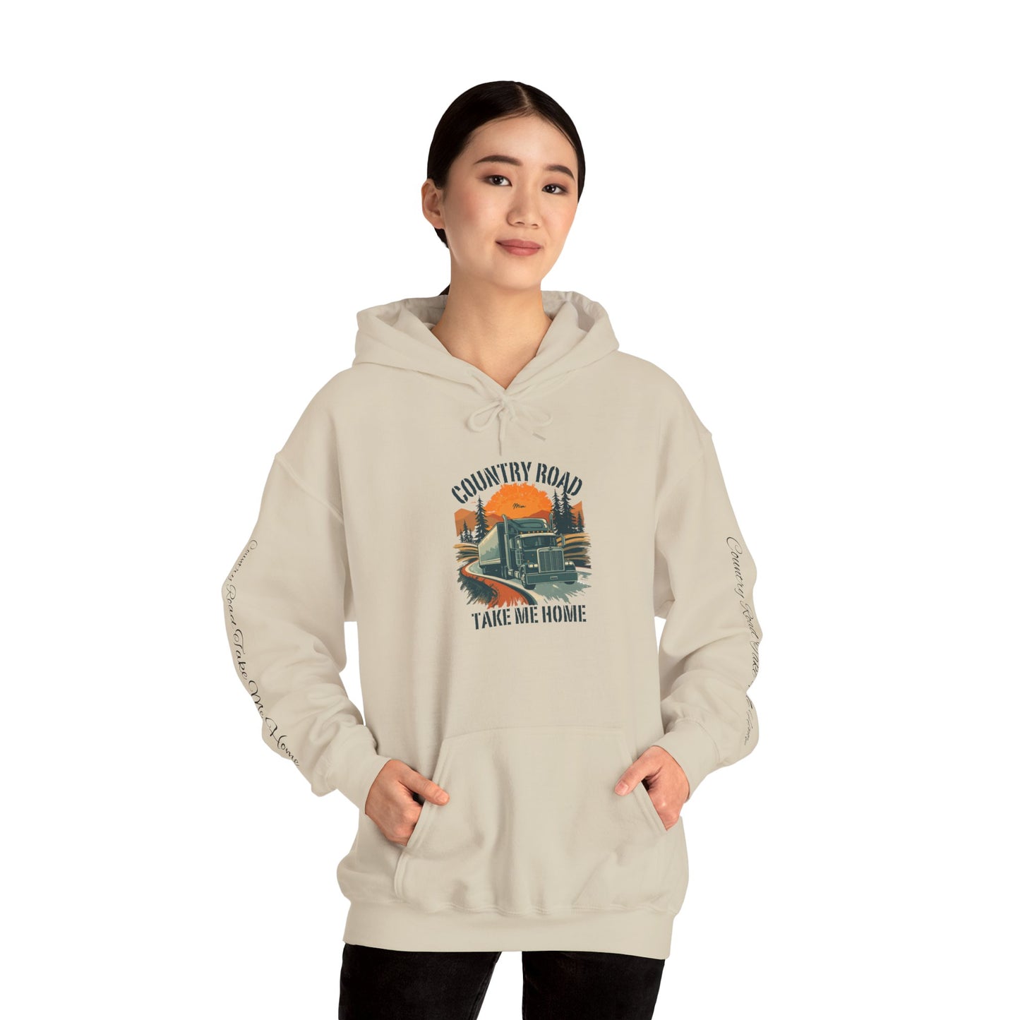 Country Road Hoodie - 'Take Me Home' Vintage Truck Graphic