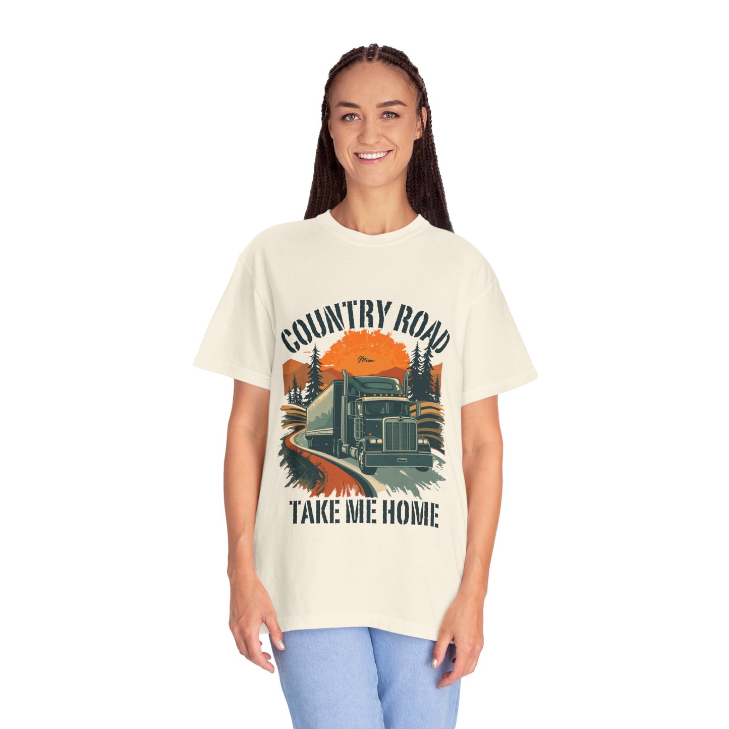 Country Road Truck Tee — "Take Me Home" Vintage Semi-Truck T-Shirt