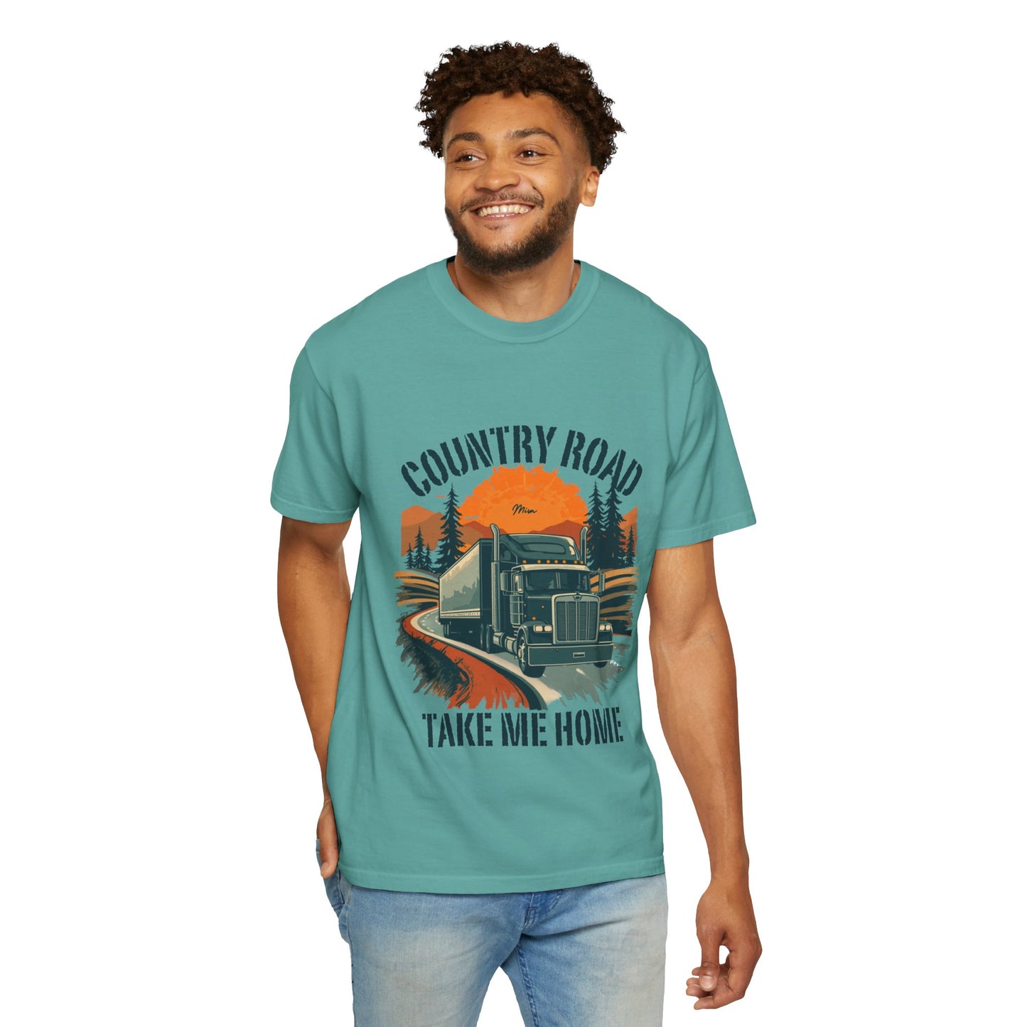 Country Road Truck Tee — "Take Me Home" Vintage Semi-Truck T-Shirt