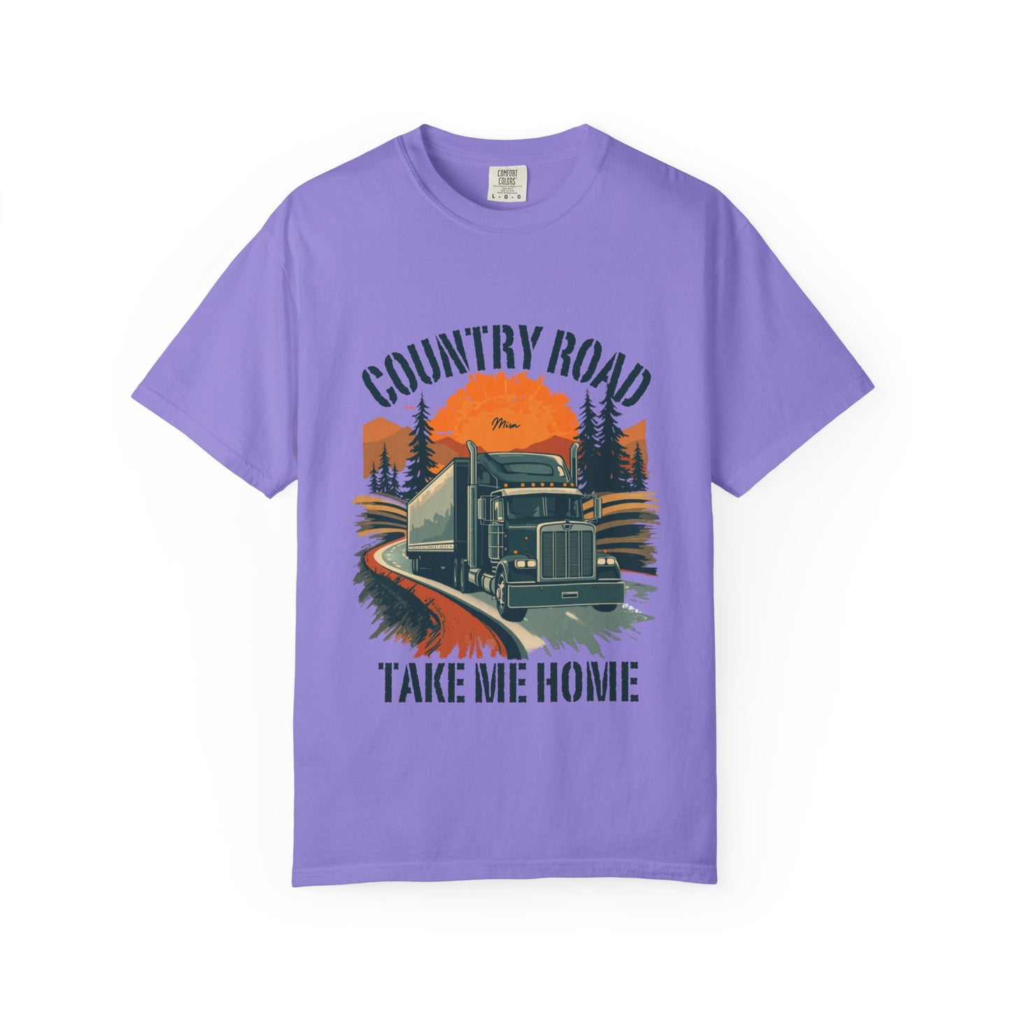 Country Road Truck Tee — "Take Me Home" Vintage Semi-Truck T-Shirt