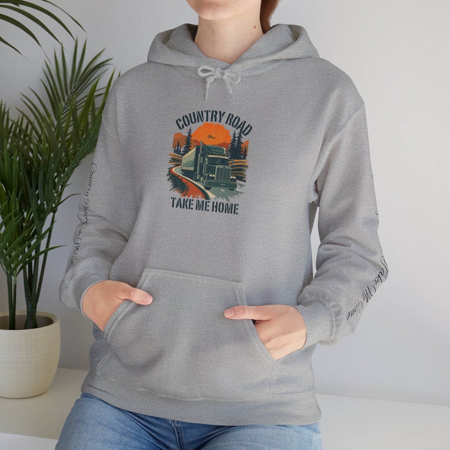 Country Road Hoodie - 'Take Me Home' Vintage Truck Graphic