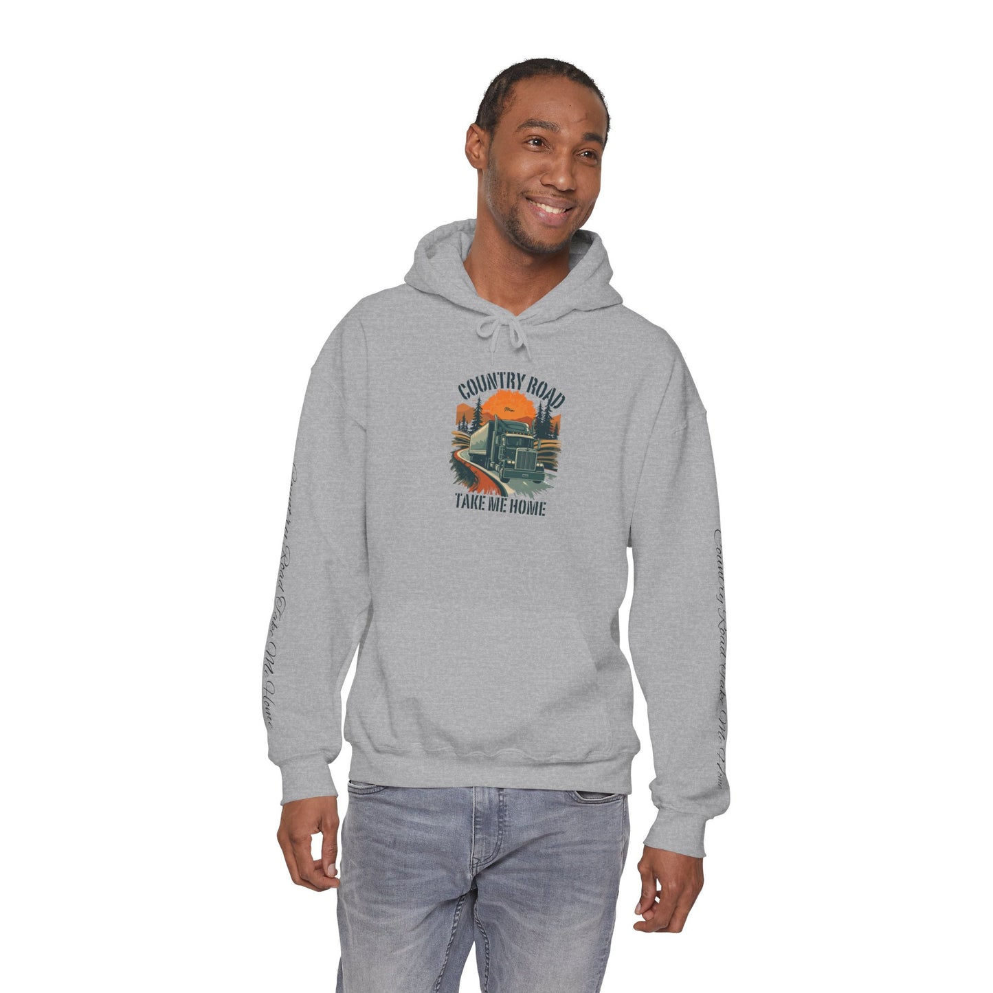 Country Road Hoodie - 'Take Me Home' Vintage Truck Graphic