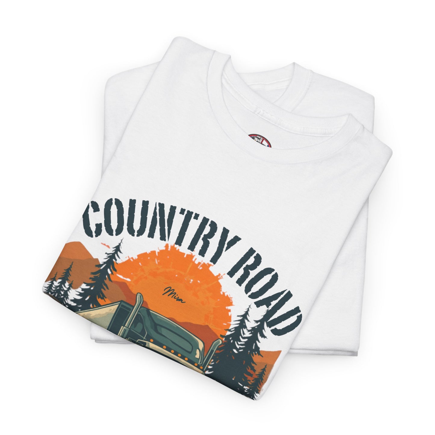 Country Road Truck Tee — "Country Road Take Me Home" Vintage Semi-Truck T-Shirt