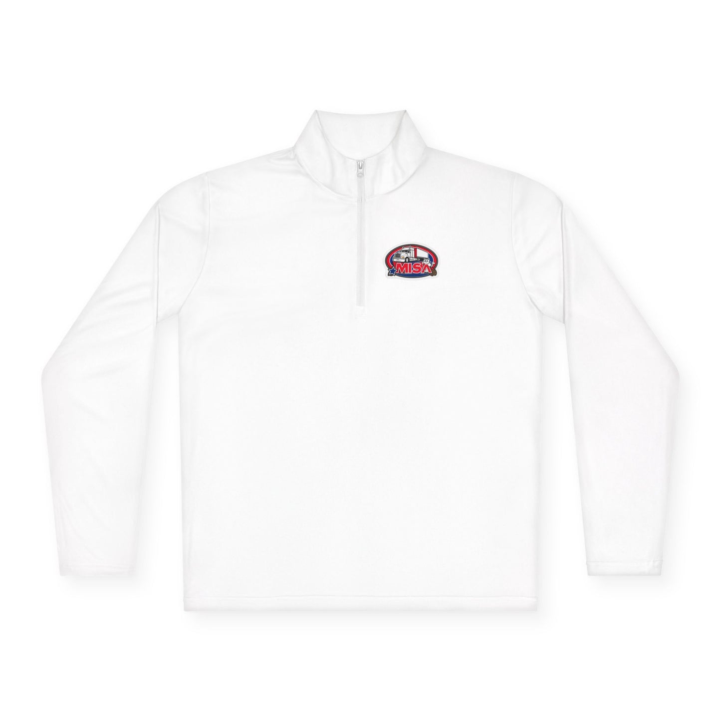 Quarter-Zip Pullover — “Country Road Take Me Home” Trucking Graphic