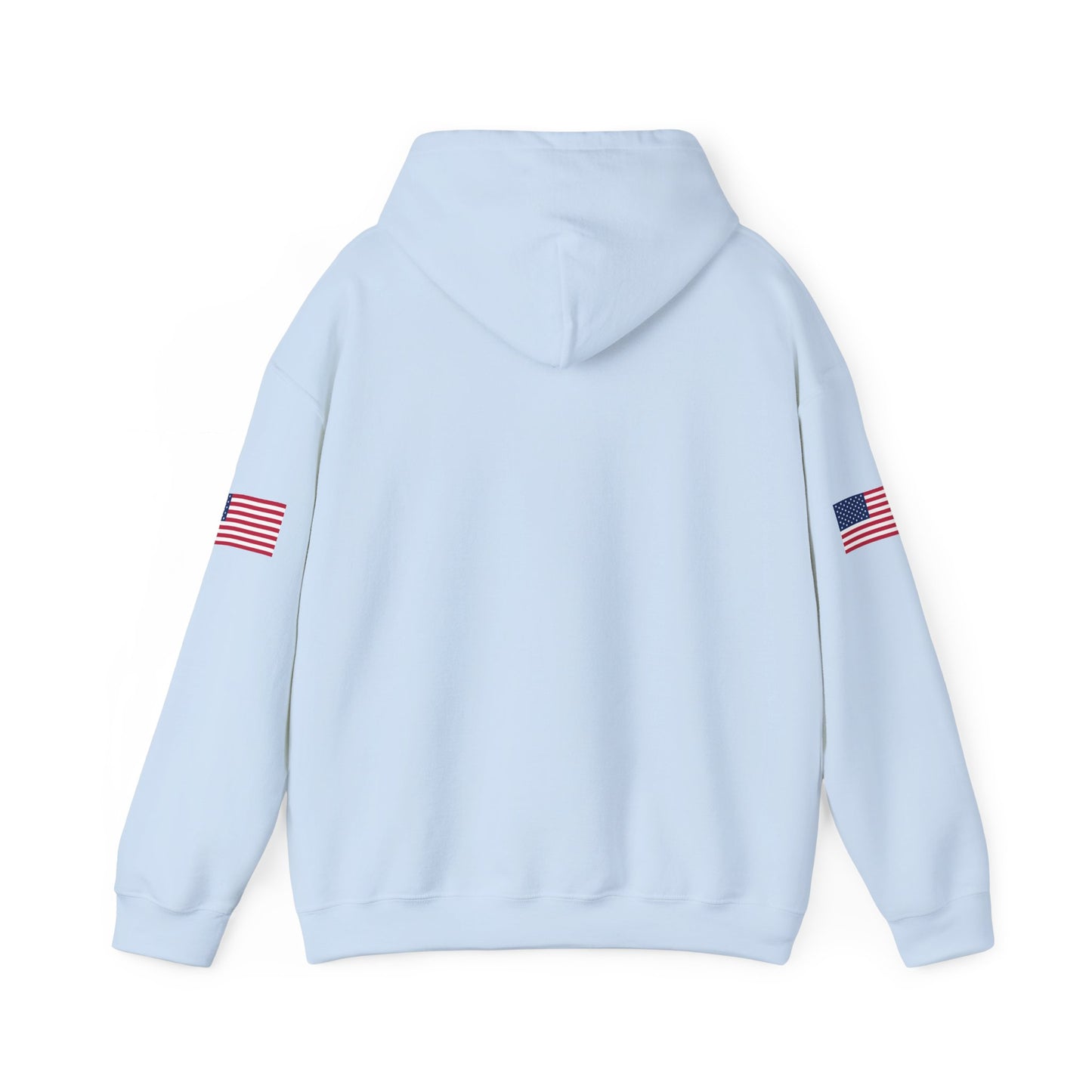 Trucker Hoodie - "Make Trucking Great Again" American Flag Sleeves