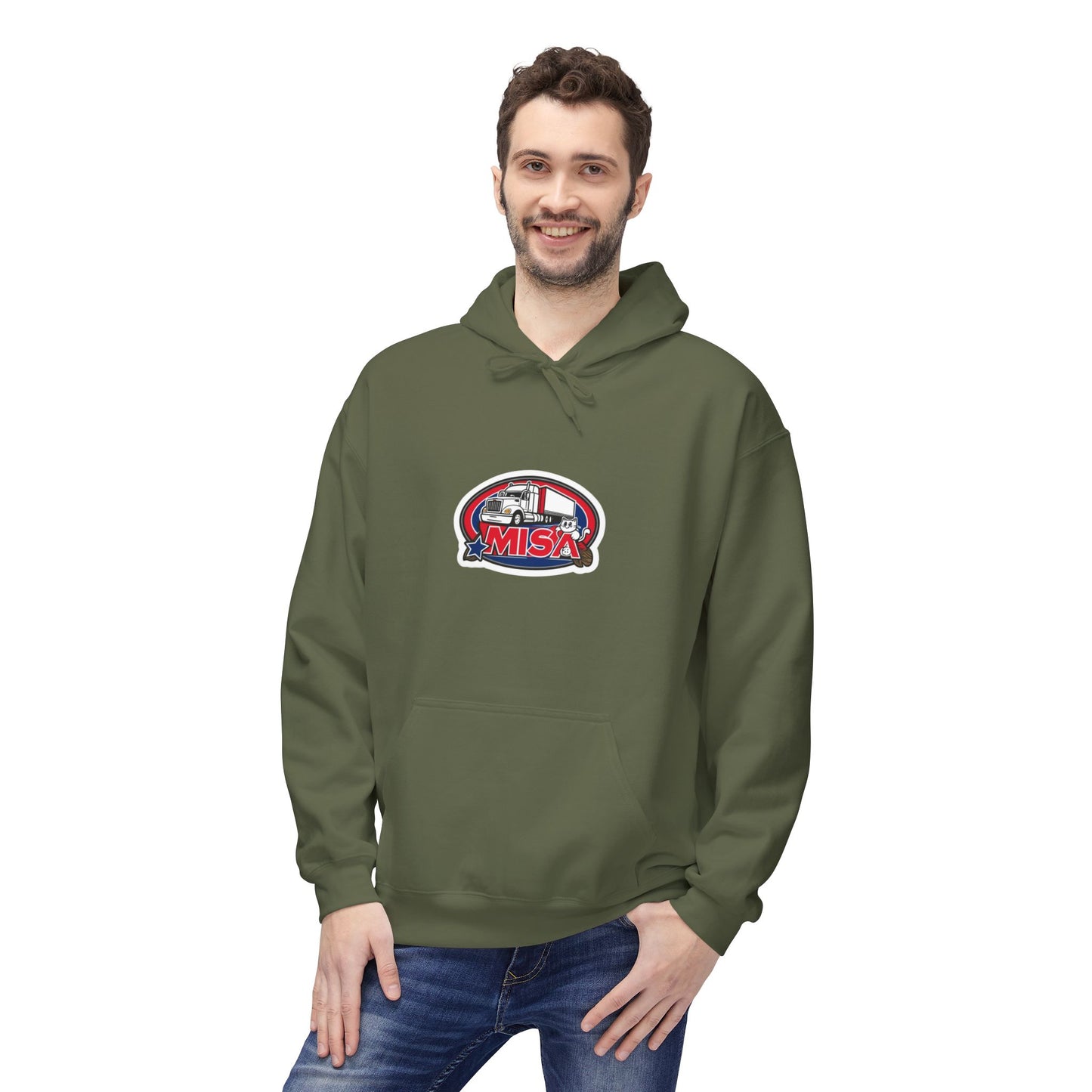 Country Road Truck Hoodie — "Country Road Take Me Home" Retro Semi Truck Pullover
