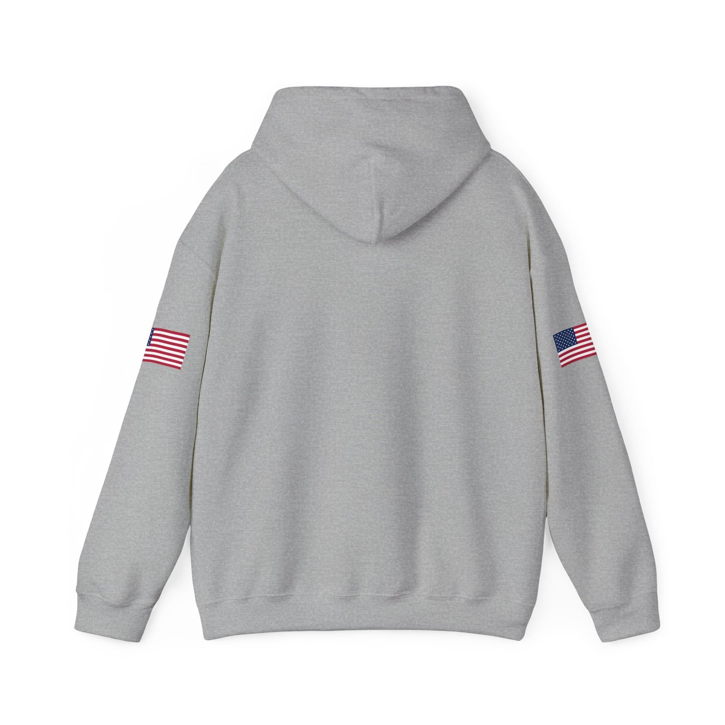 Trucker Hoodie - "Make Trucking Great Again" American Flag Sleeves